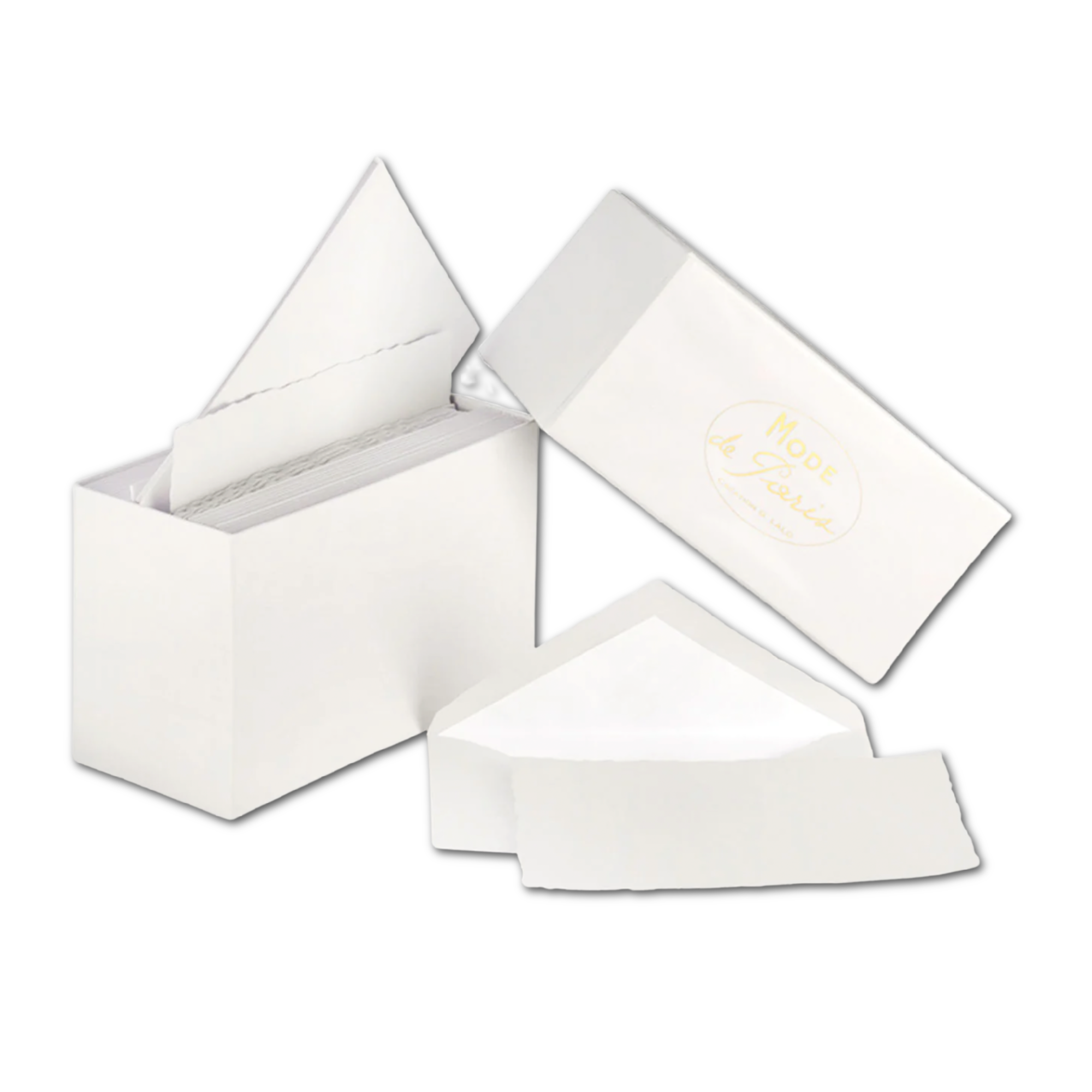 French Deckled Note Card Set