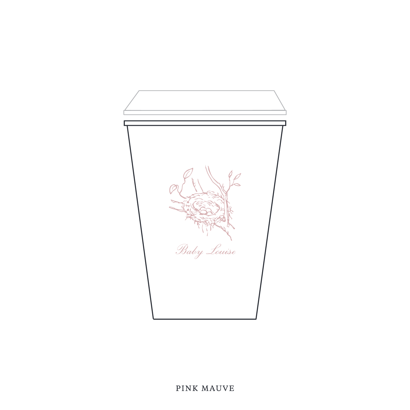 Surrey Motif Paper Cup | 12 oz with Lid
