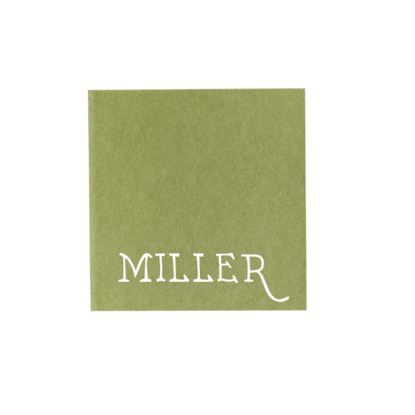 The Miller Cocktail Napkin
