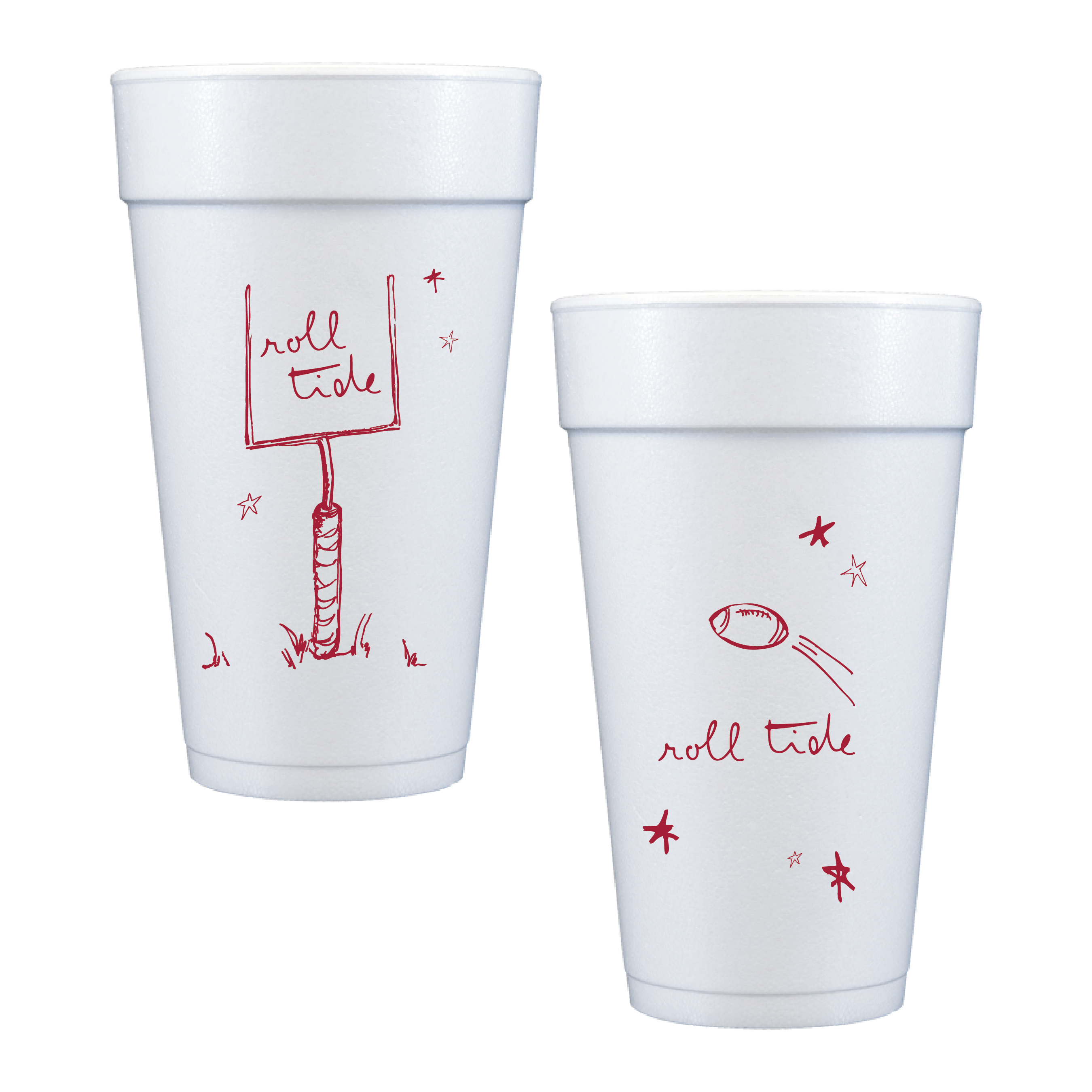 Roll Tide Game Day Cups