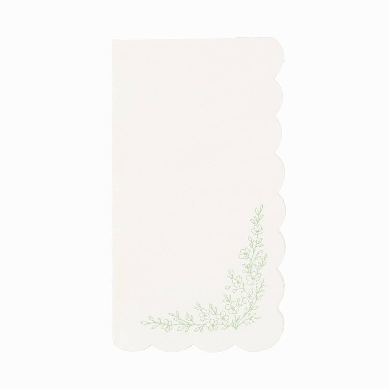 Floral Elegance Sage Guest Towels