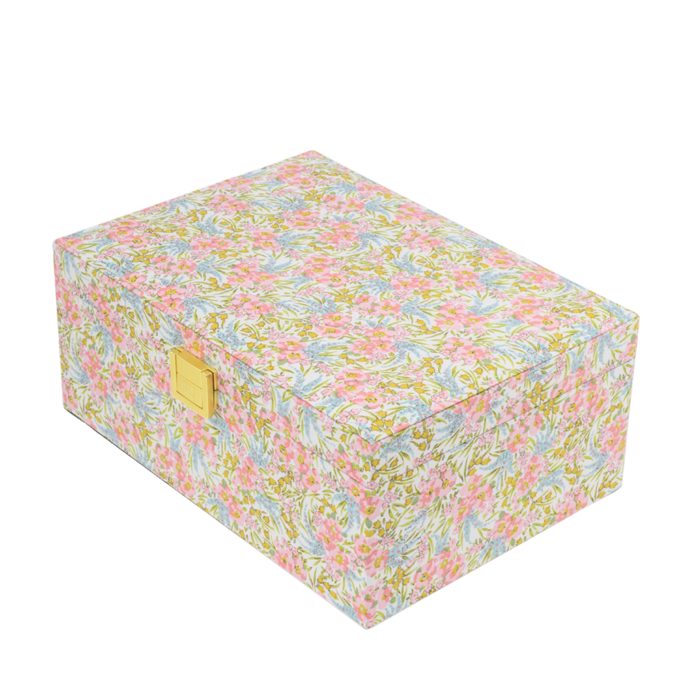 Liberty Large Jewelry Box, Swirling Petals Pink