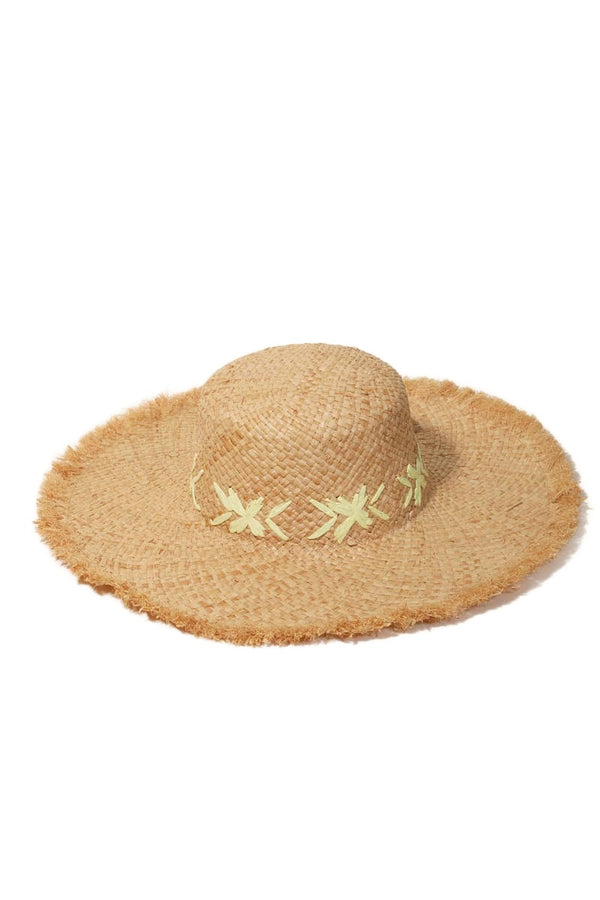 Yellow Banded Straw Sun Hat