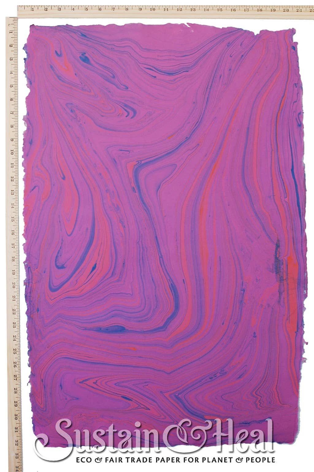 Fuschia Marble Sheet 144: Thin Text