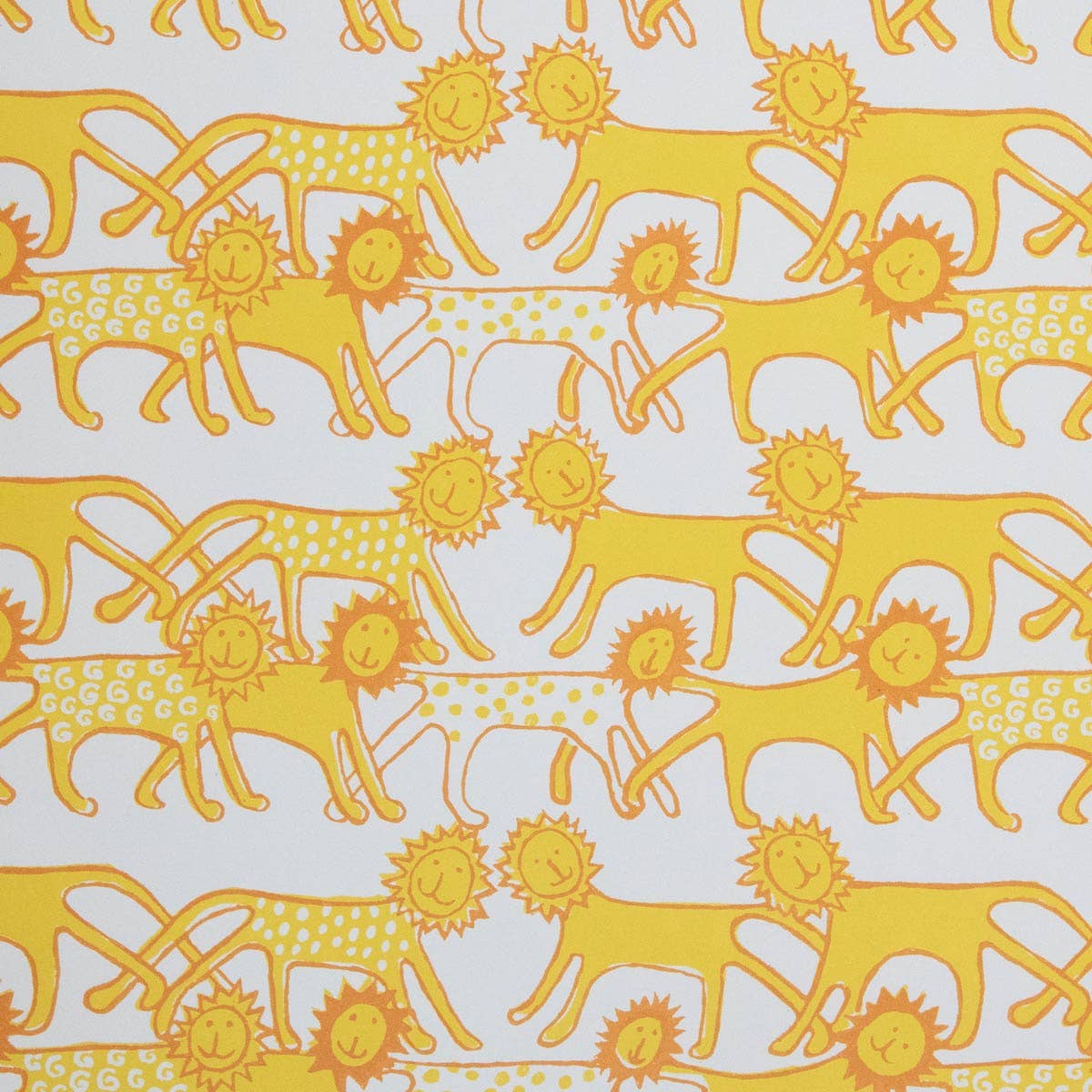 Patterned Paper Lions Sheets (Set of 3)