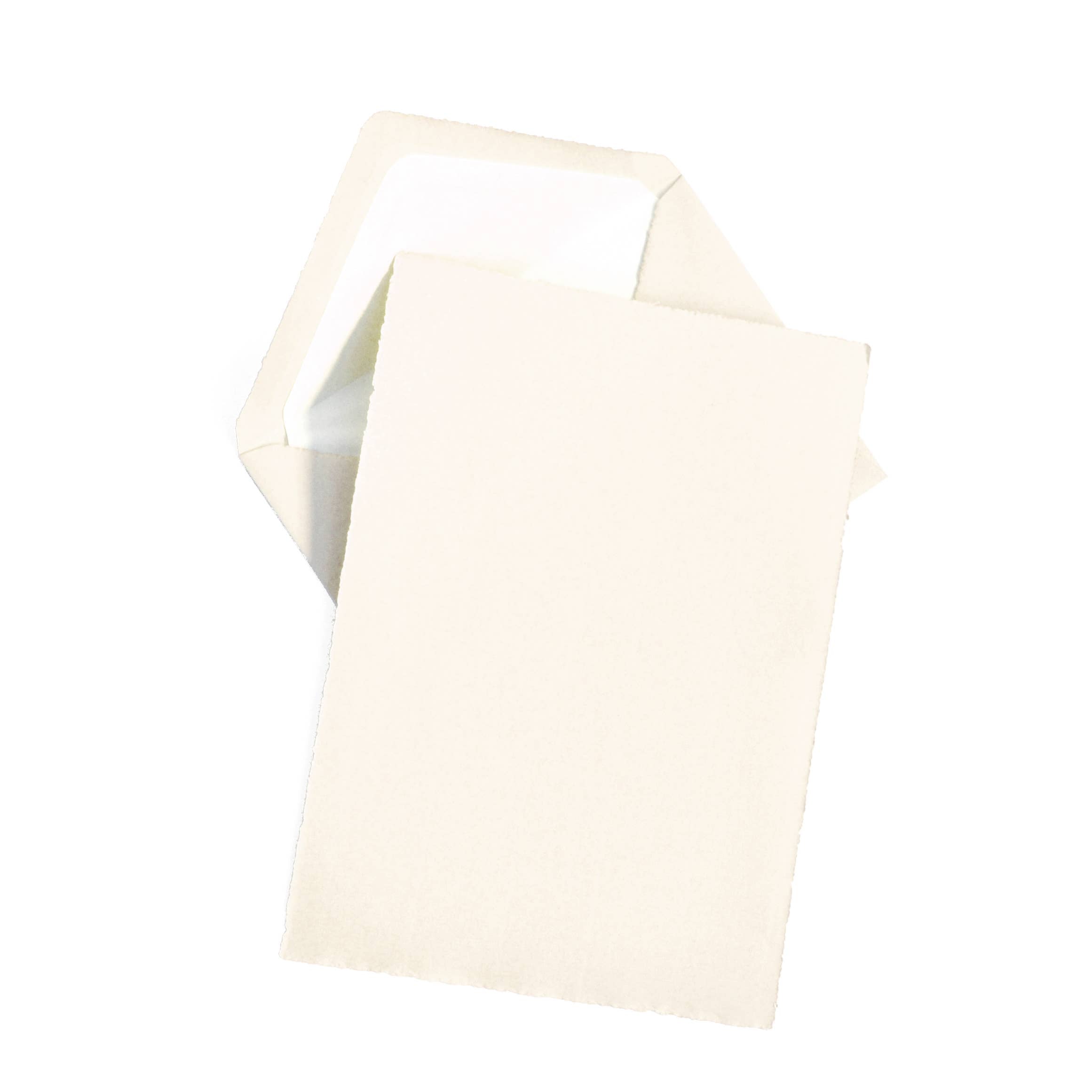 OCM Classic Laid Deckle Edge Sheet Correspondence Gold Box: Blue / A5 (5.75x8.25")
