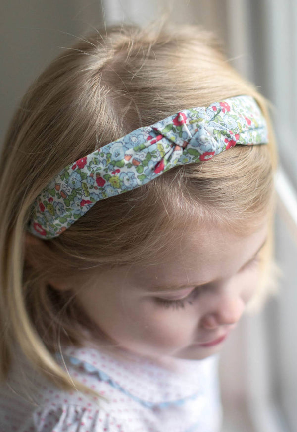 Olivia Liberty Floral Top Knot Headband