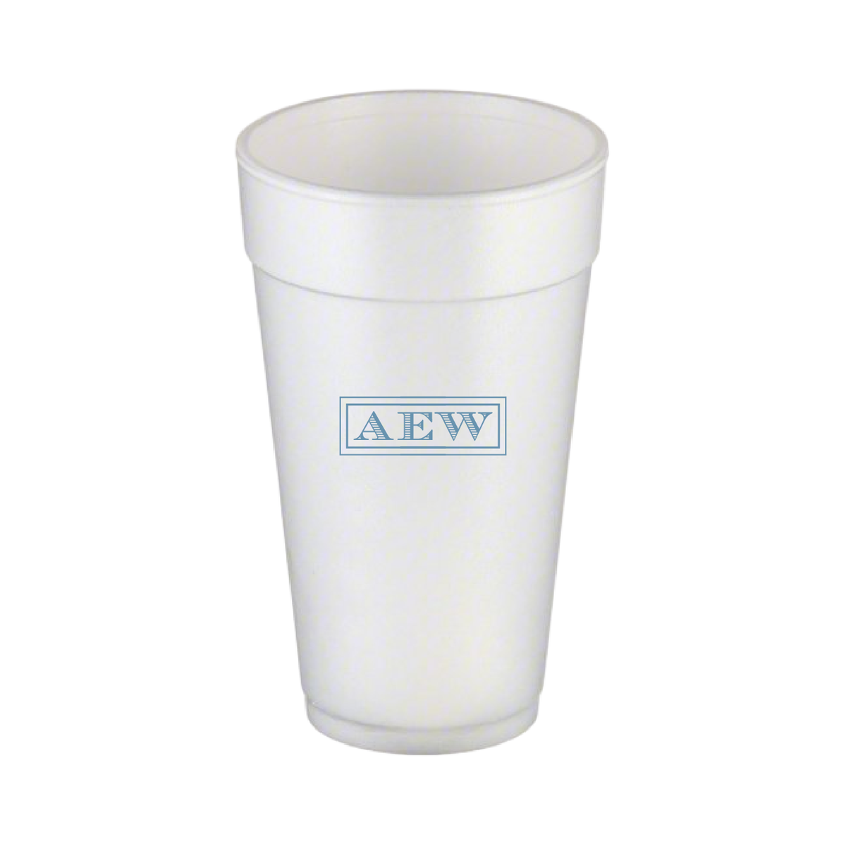 Ashford Monogram Personalized 20 oz Foam Cups