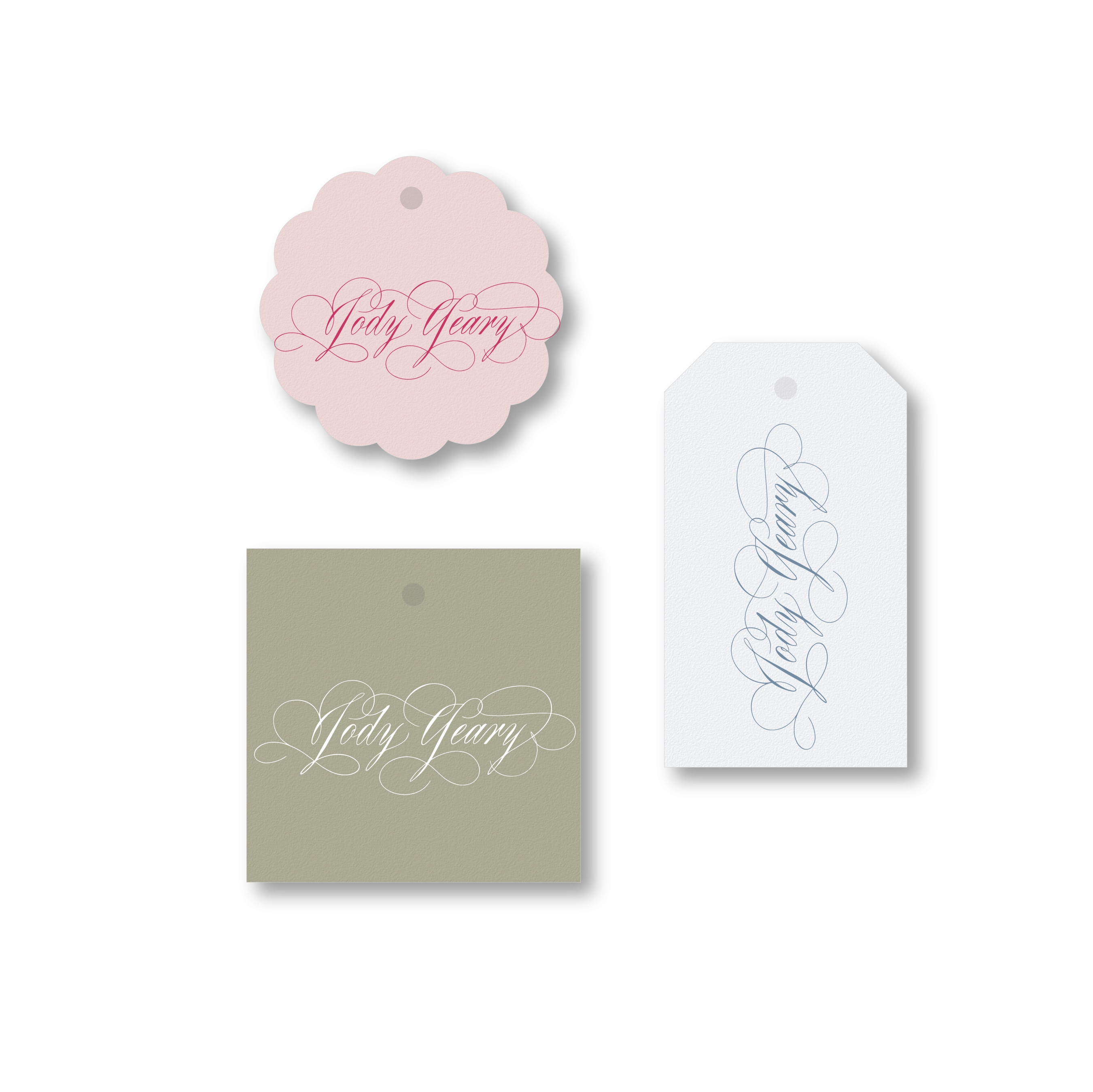 Adele Calligraphy Classic Printed Tag