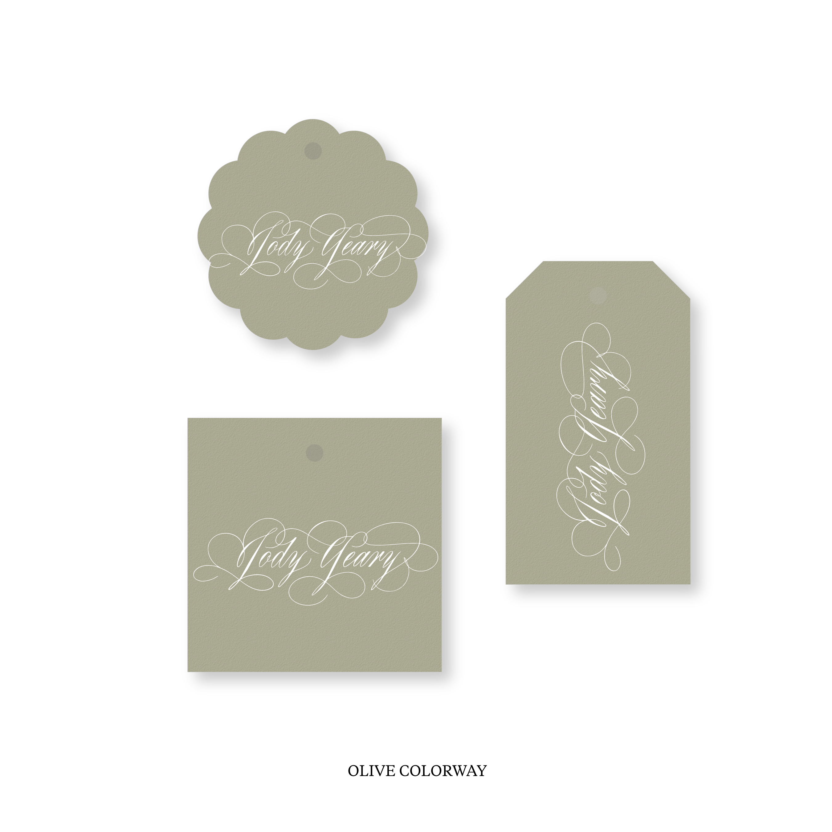 Adele Calligraphy Classic Printed Tag