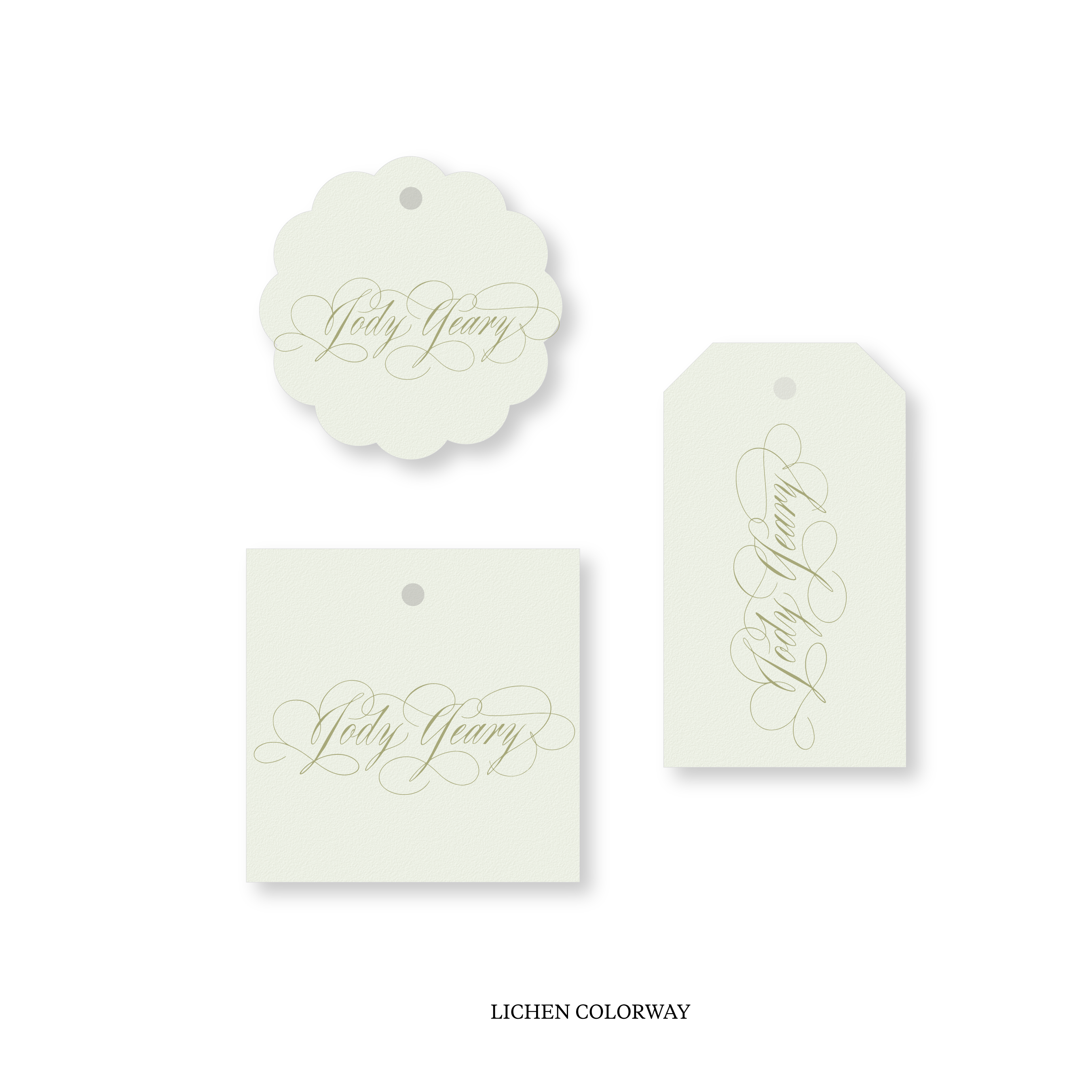 Adele Calligraphy Classic Printed Tag