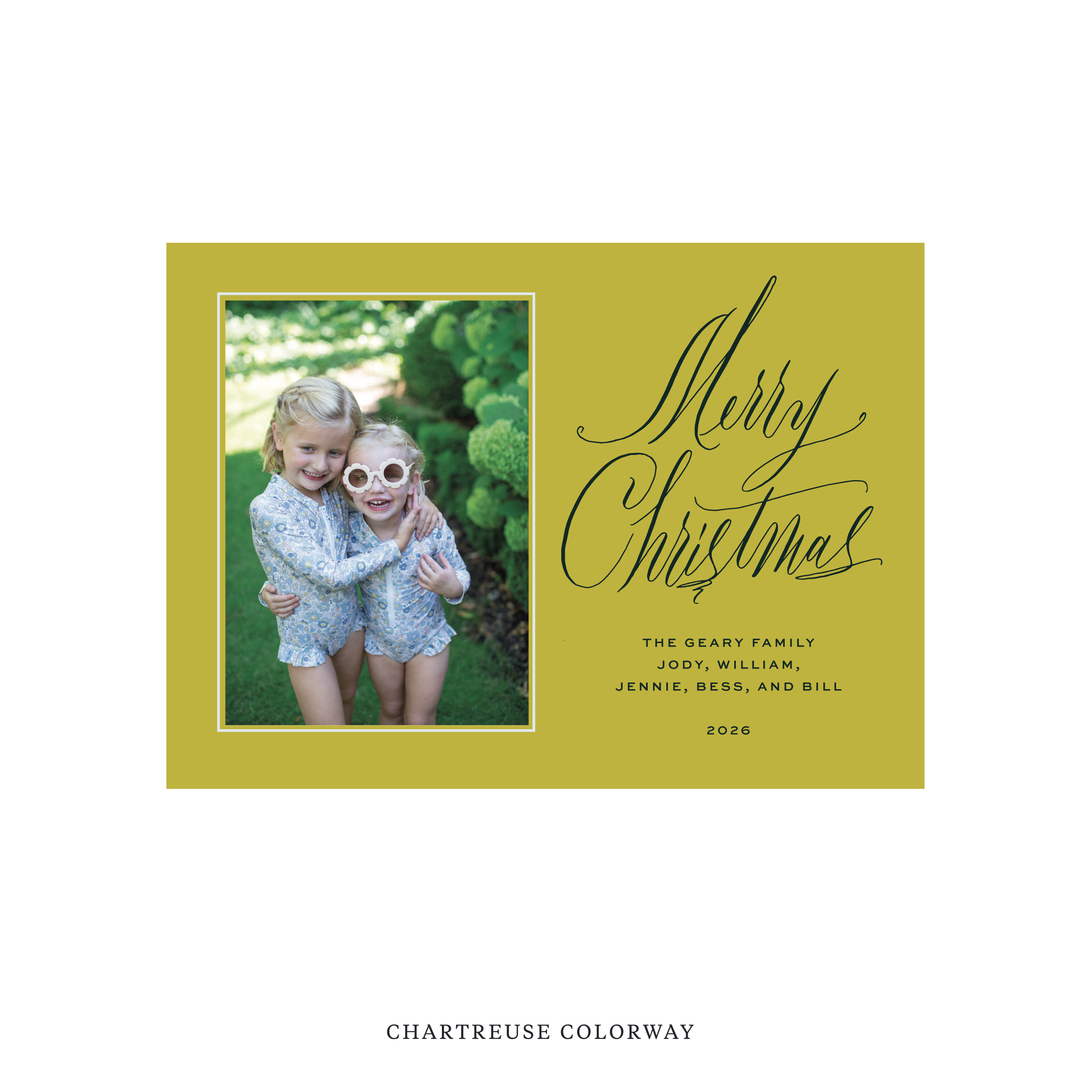 Aldridge Classic Flat Print Holiday Card, Medium