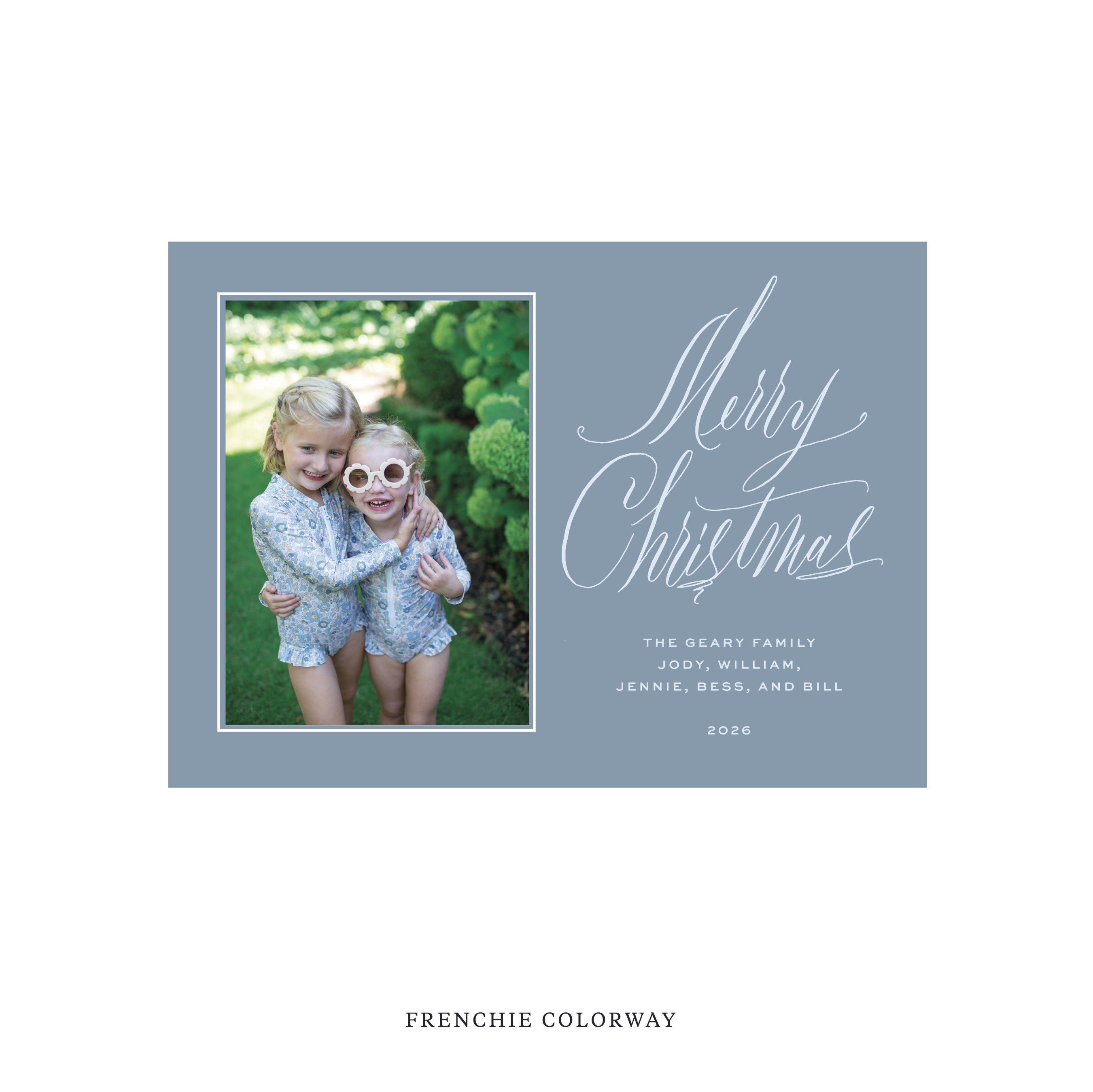 Aldridge Classic Flat Print Holiday Card, Medium