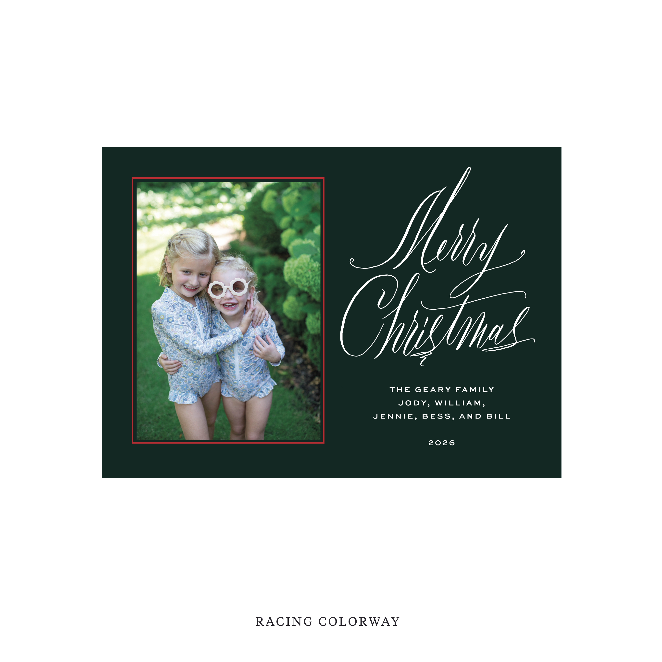 Aldridge Classic Flat Print Holiday Card, Medium