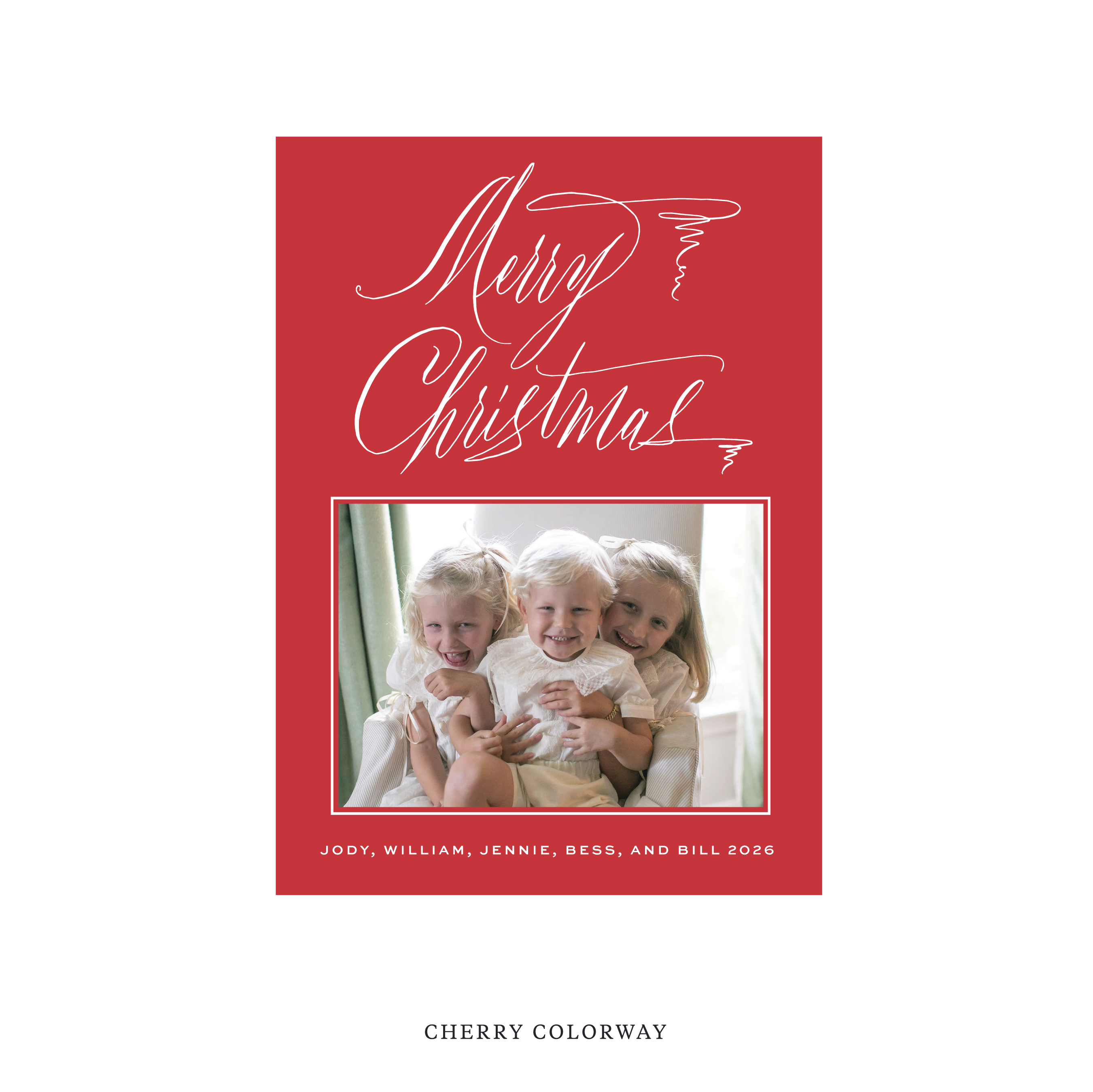 Aldridge Classic Flat Print Holiday Card II, Medium