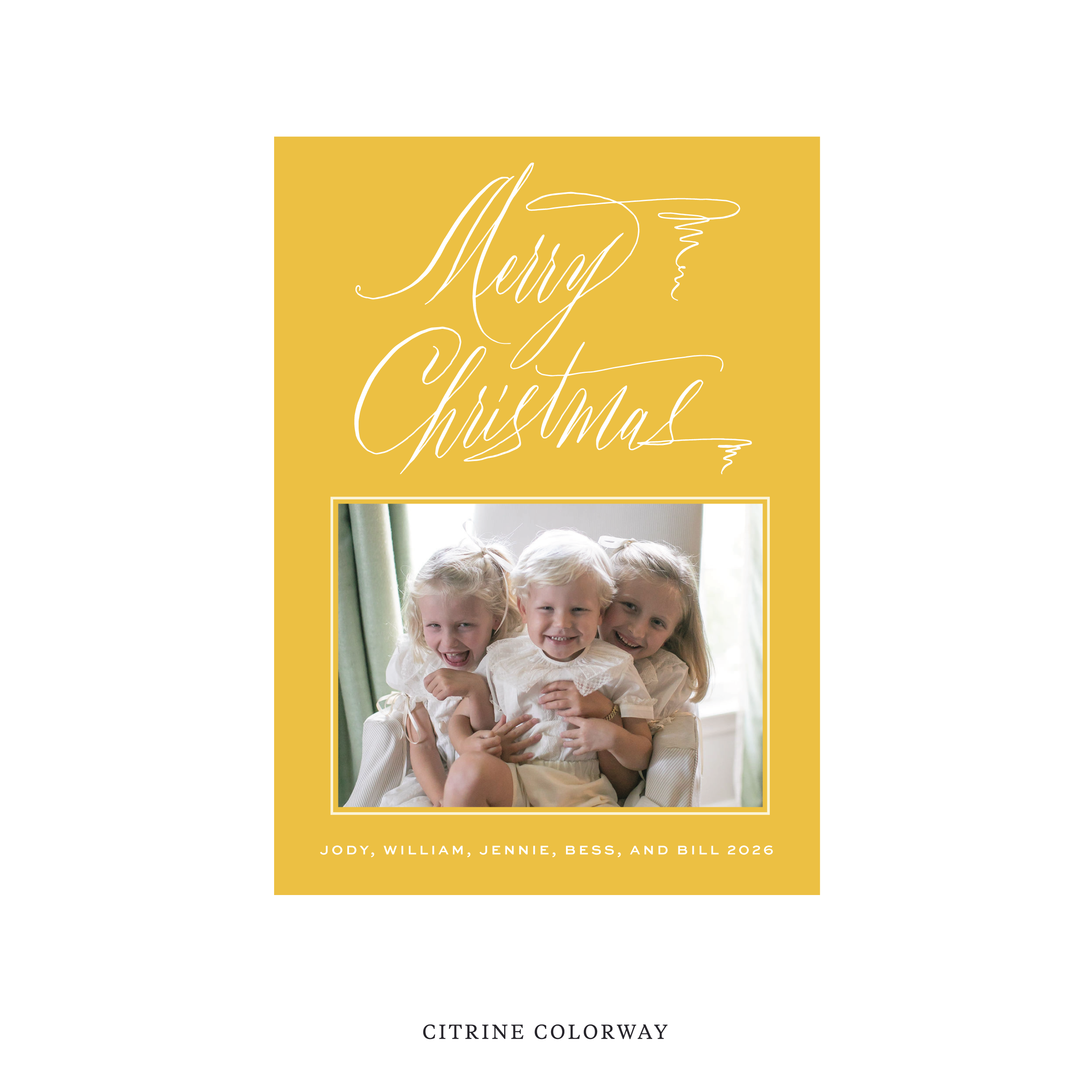 Aldridge Classic Flat Print Holiday Card II, Medium