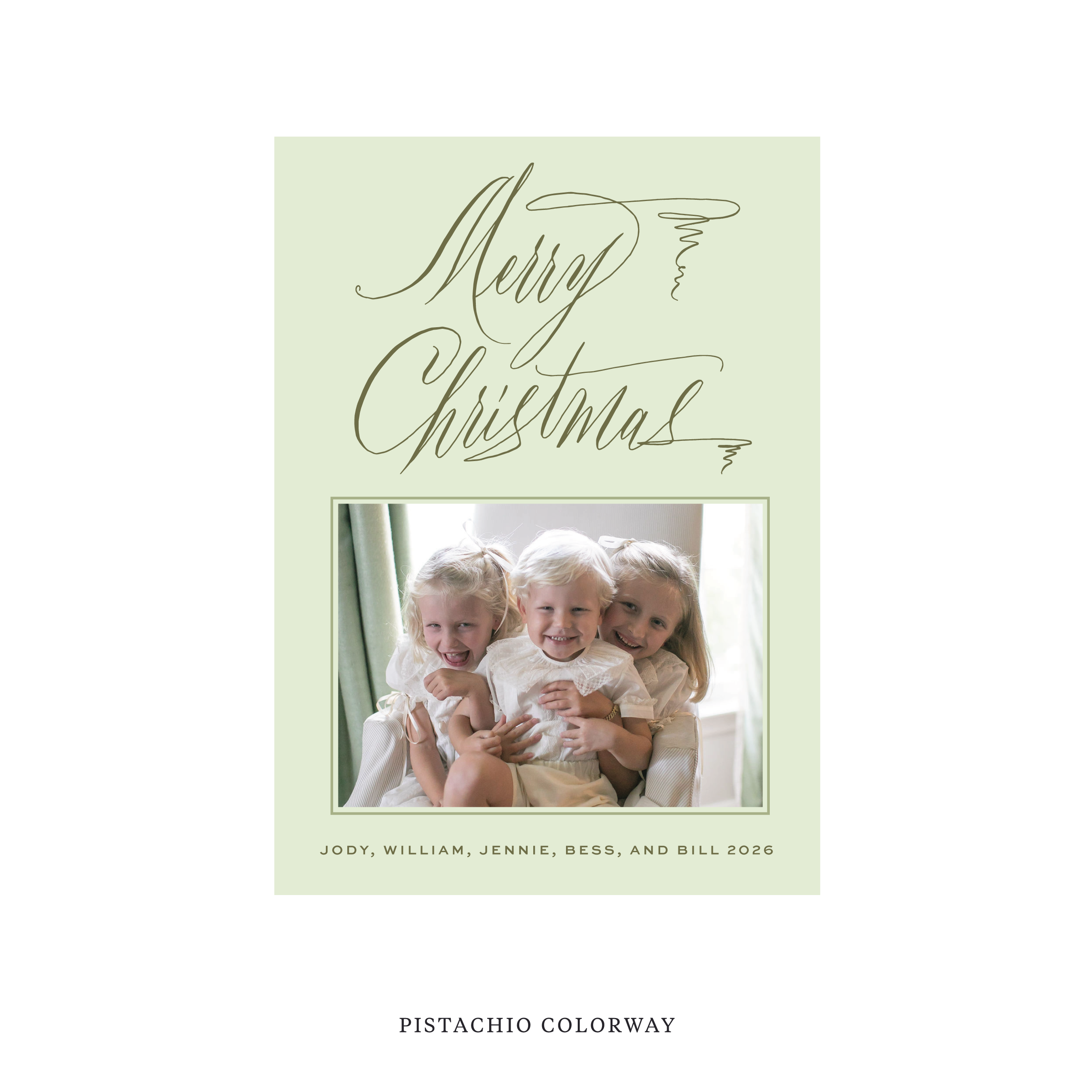 Aldridge Classic Flat Print Holiday Card II, Medium