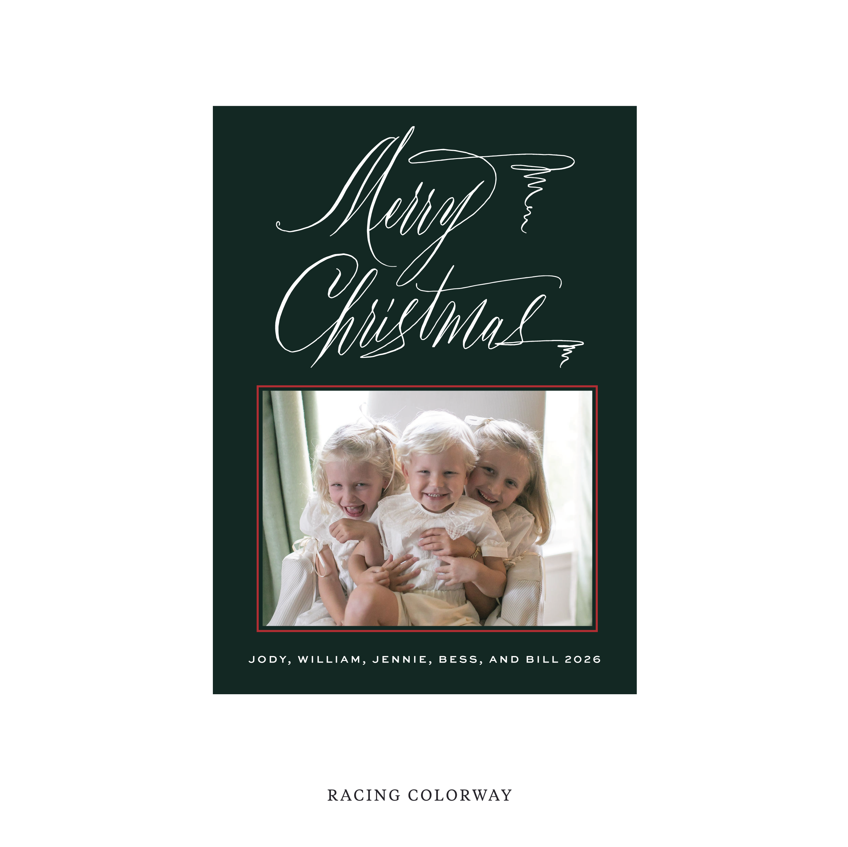 Aldridge Classic Flat Print Holiday Card II, Medium