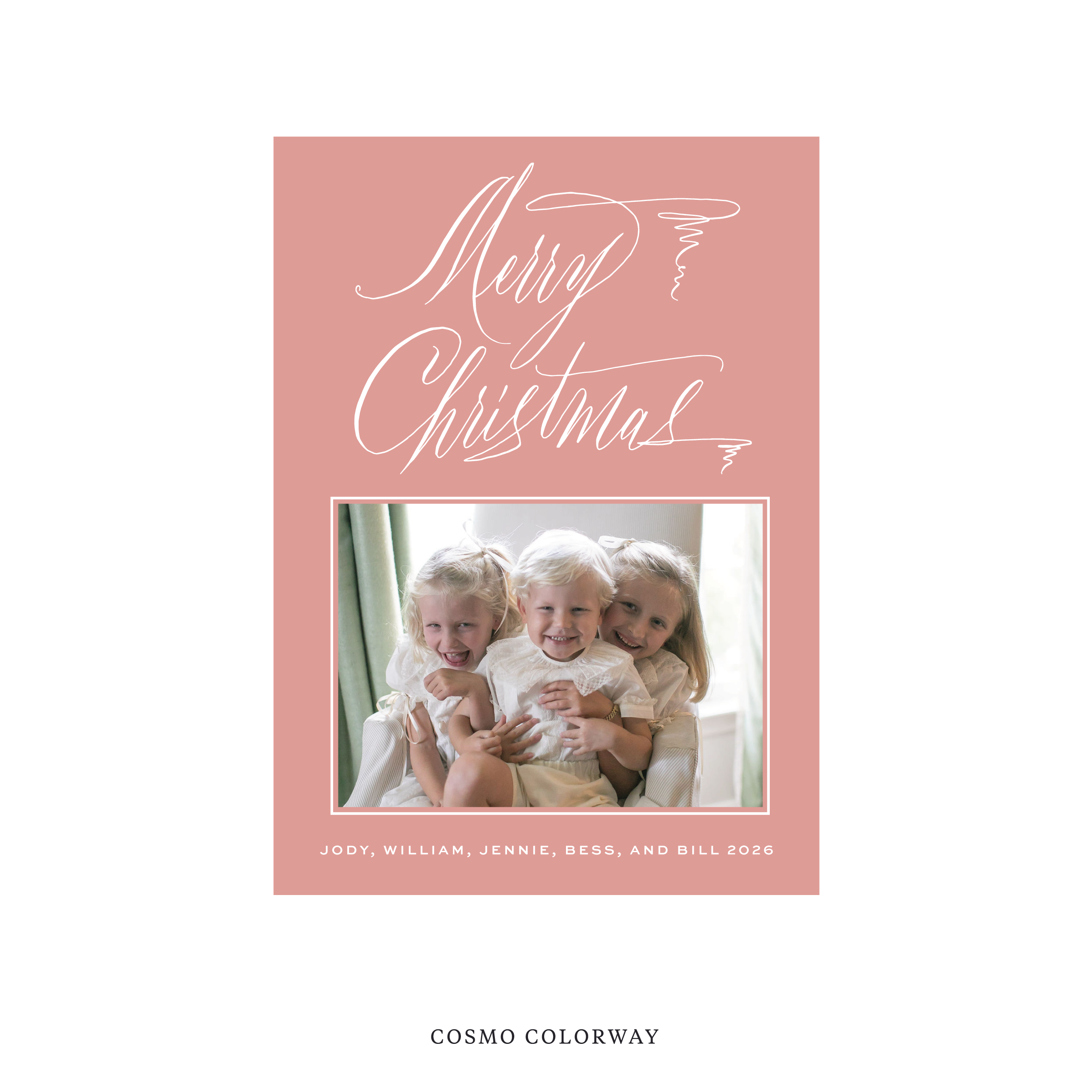 Aldridge Classic Flat Print Holiday Card II, Medium