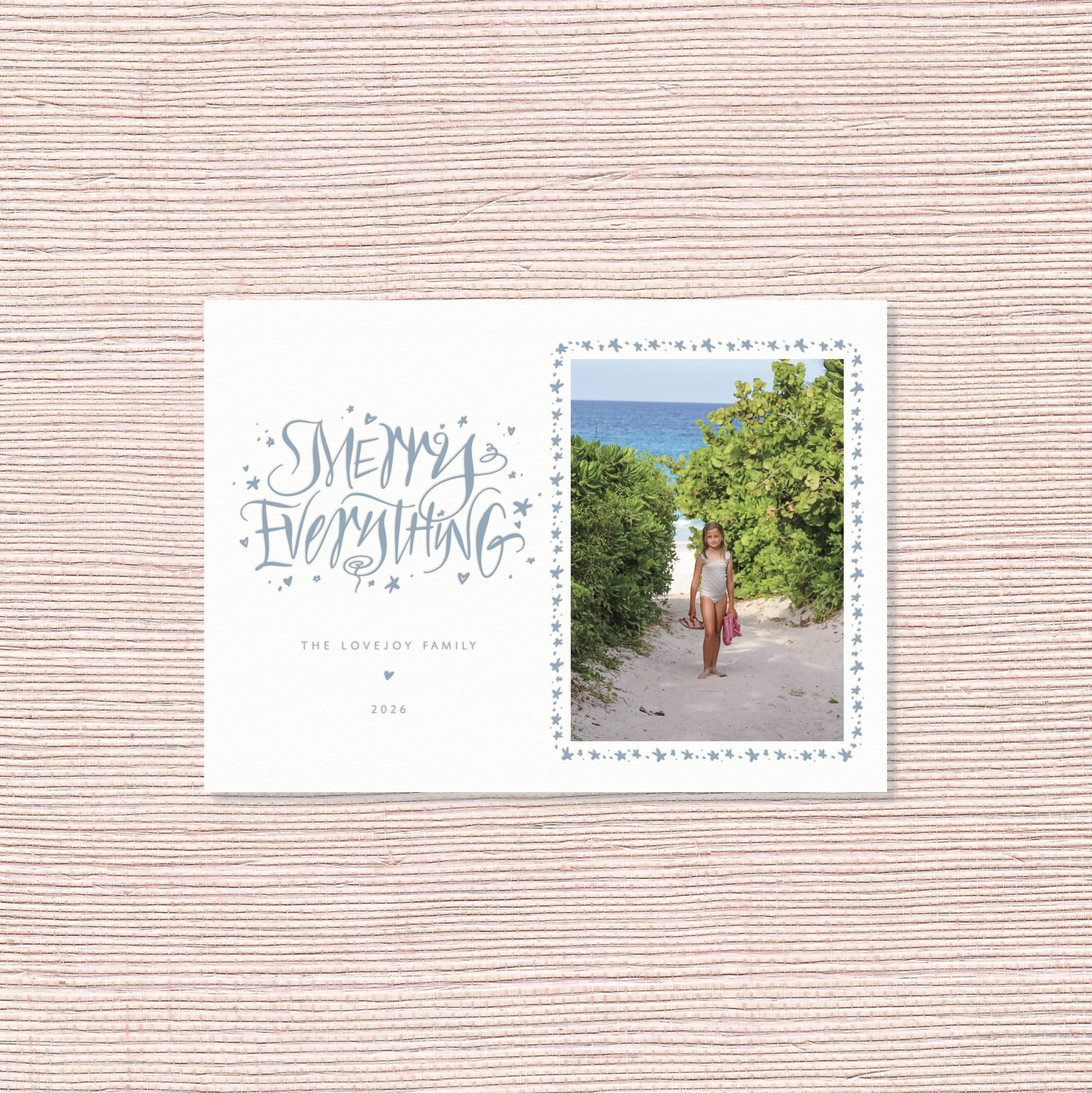 Ansley Letterpress Holiday Card, Medium
