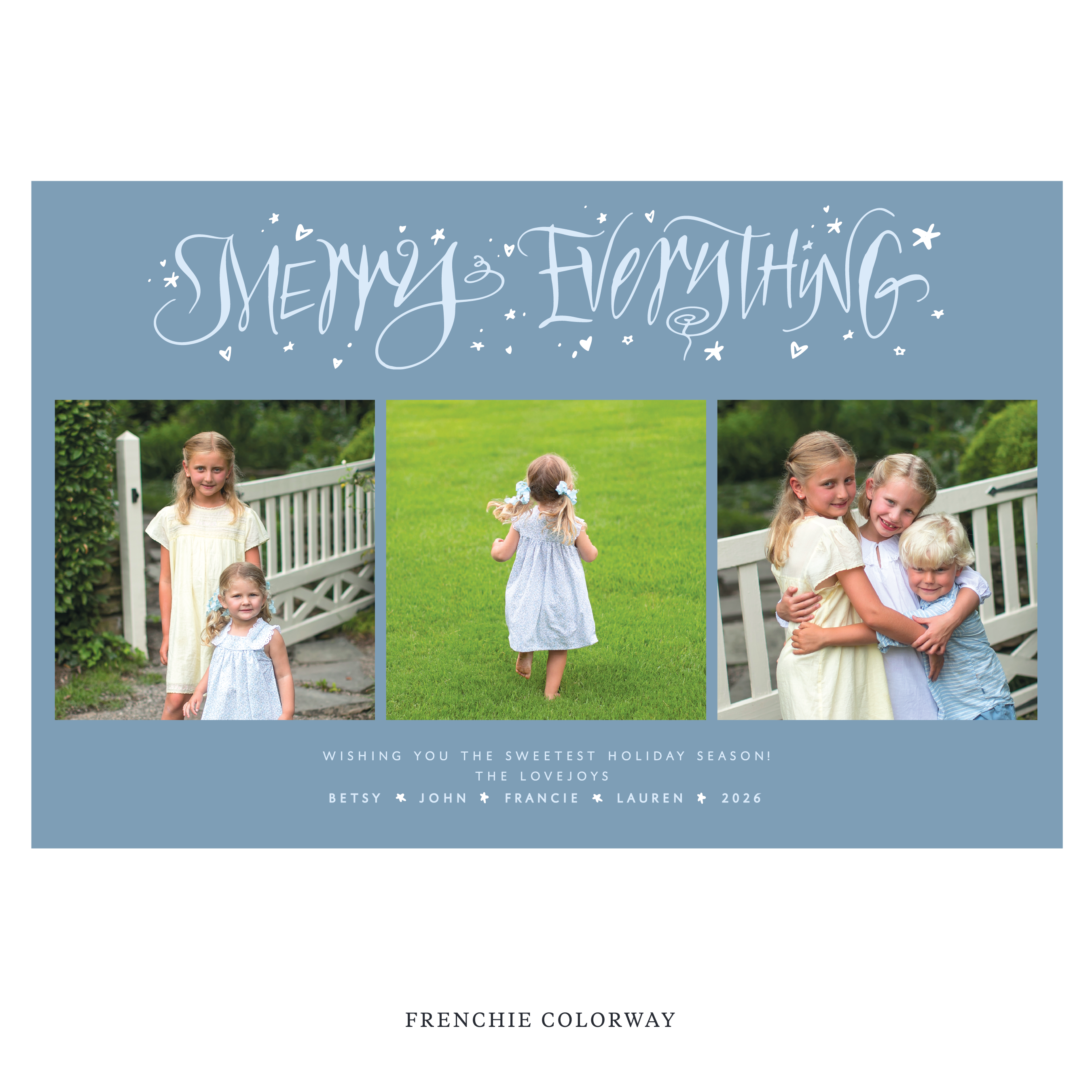 Ansley Digital Photo Holiday Card, Extra Large