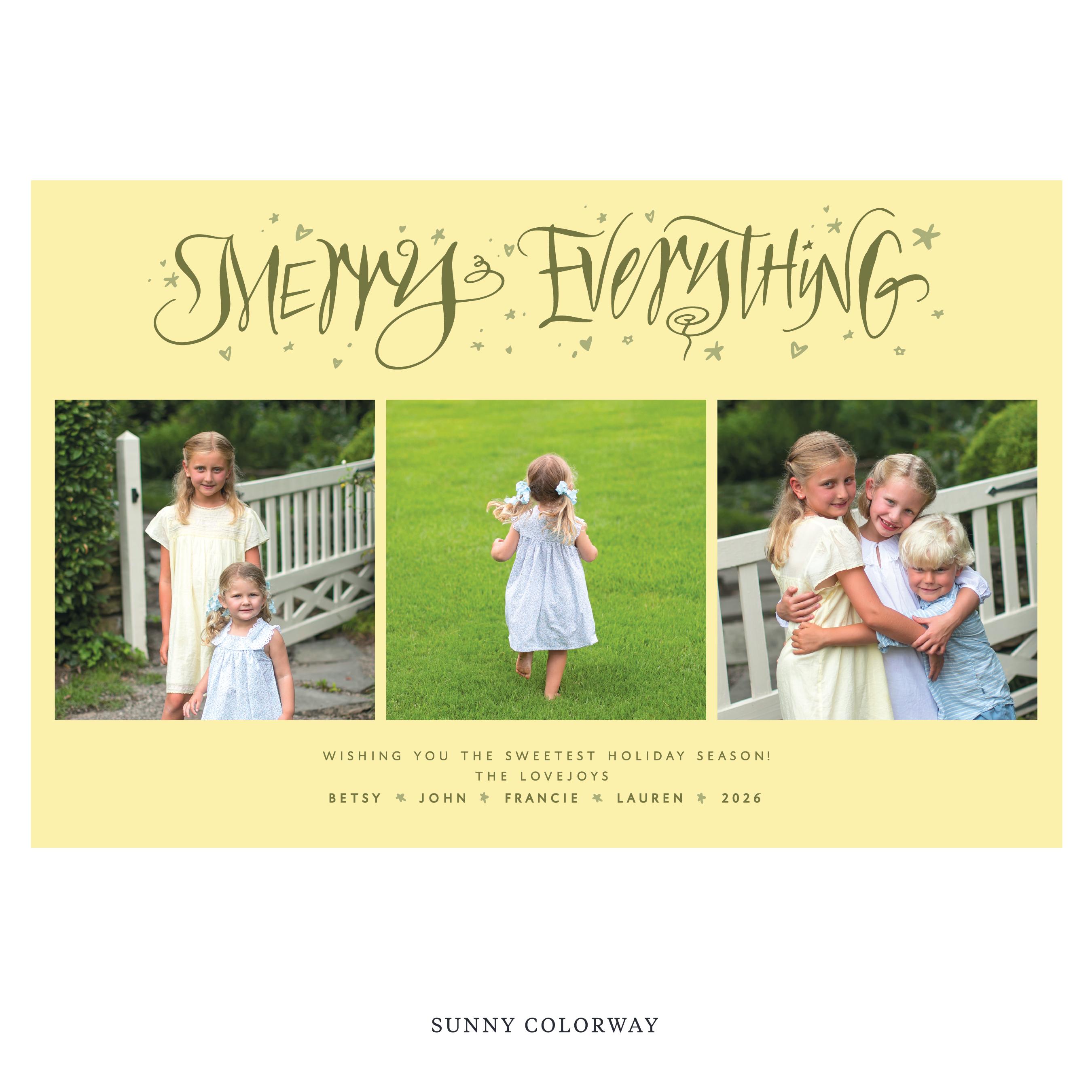 Ansley Digital Photo Holiday Card, Extra Large