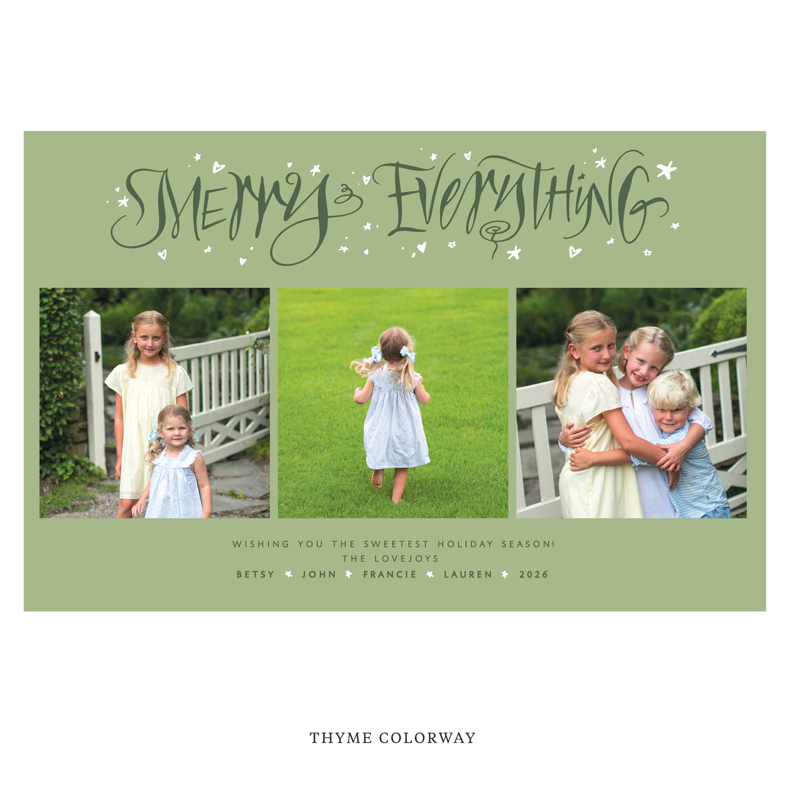 Ansley Digital Photo Holiday Card, Extra Large