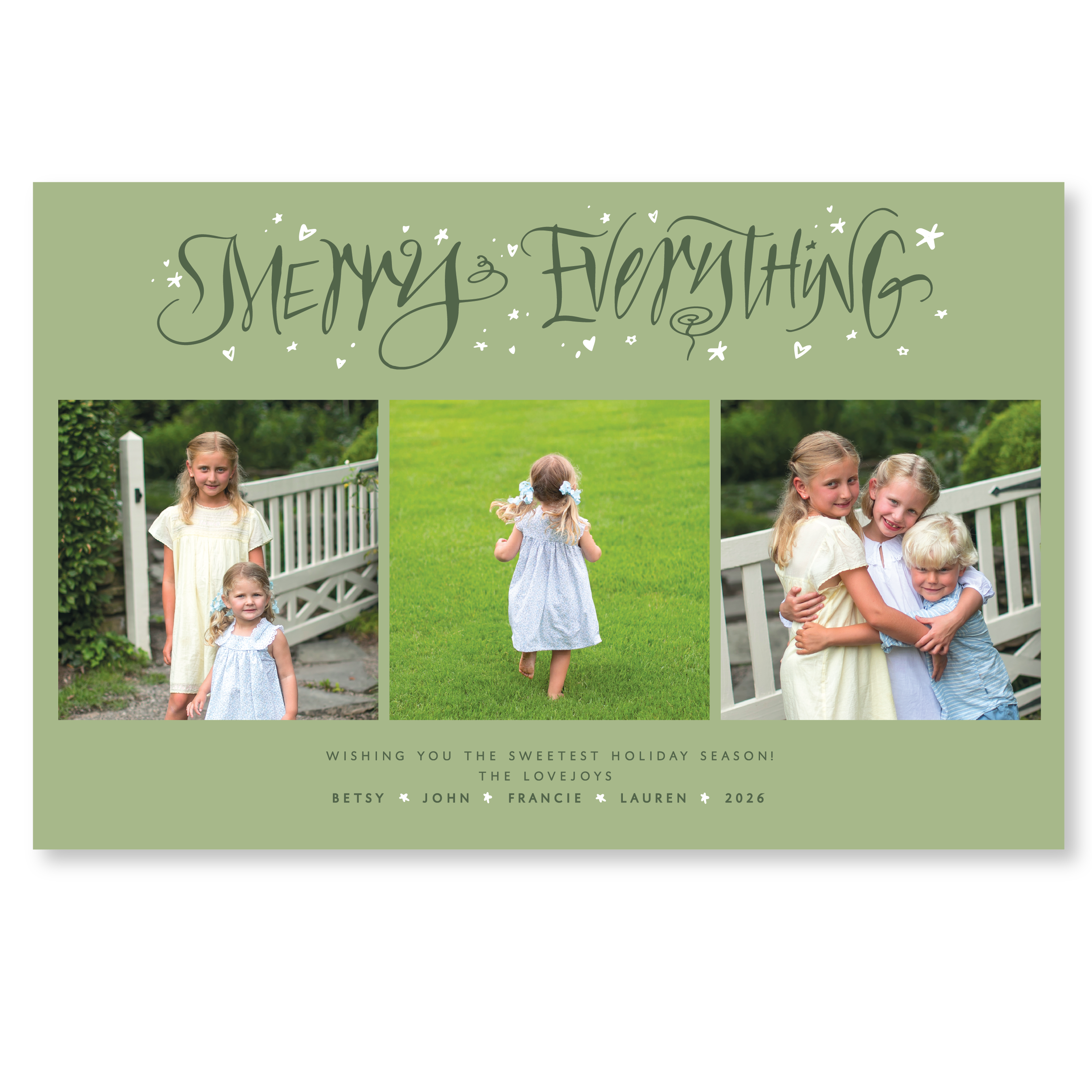 Ansley Digital Photo Holiday Card, Extra Large
