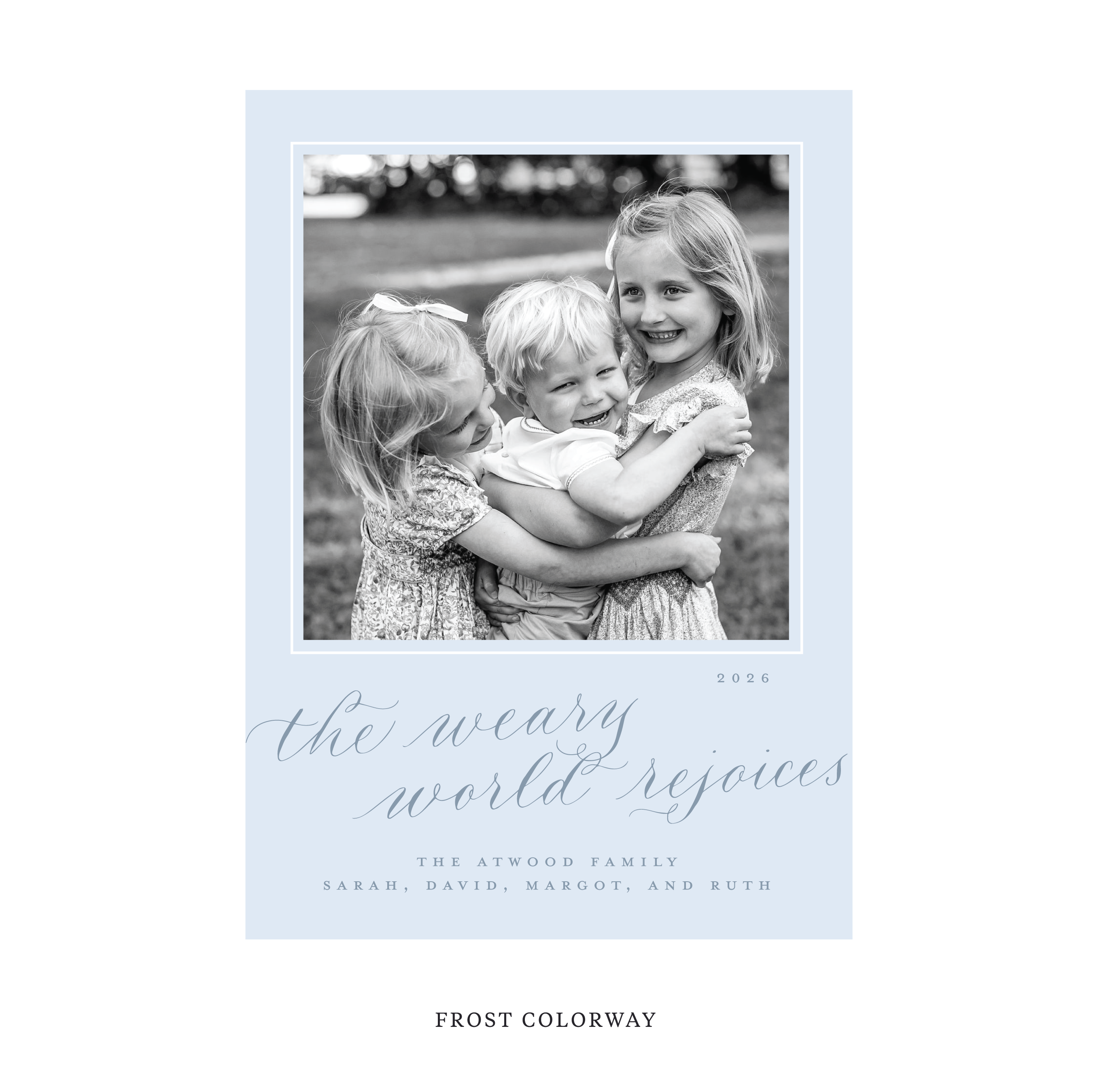 Atwood Classic Flat Print Holiday Card, Large