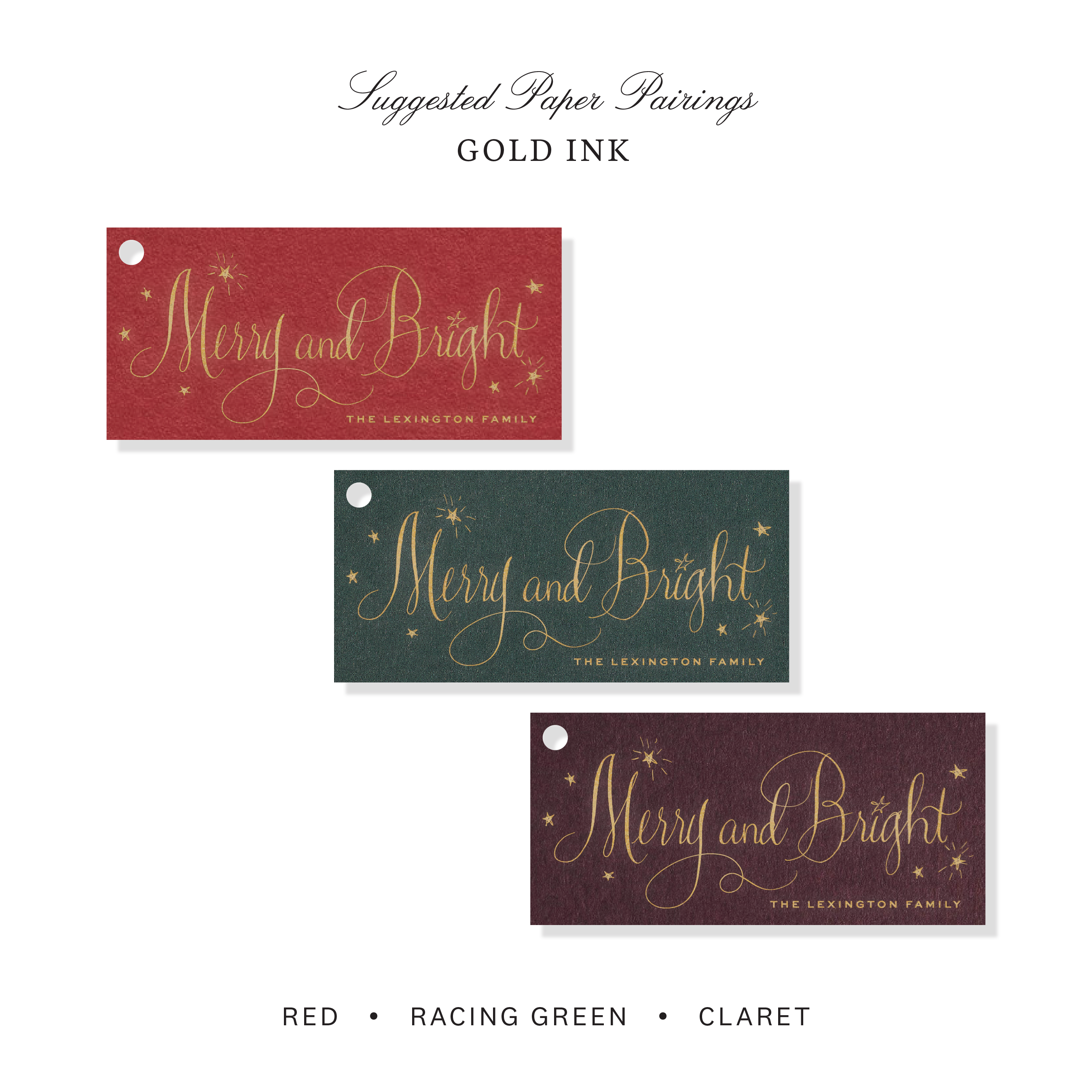 Aurora Engraved Holiday Tag