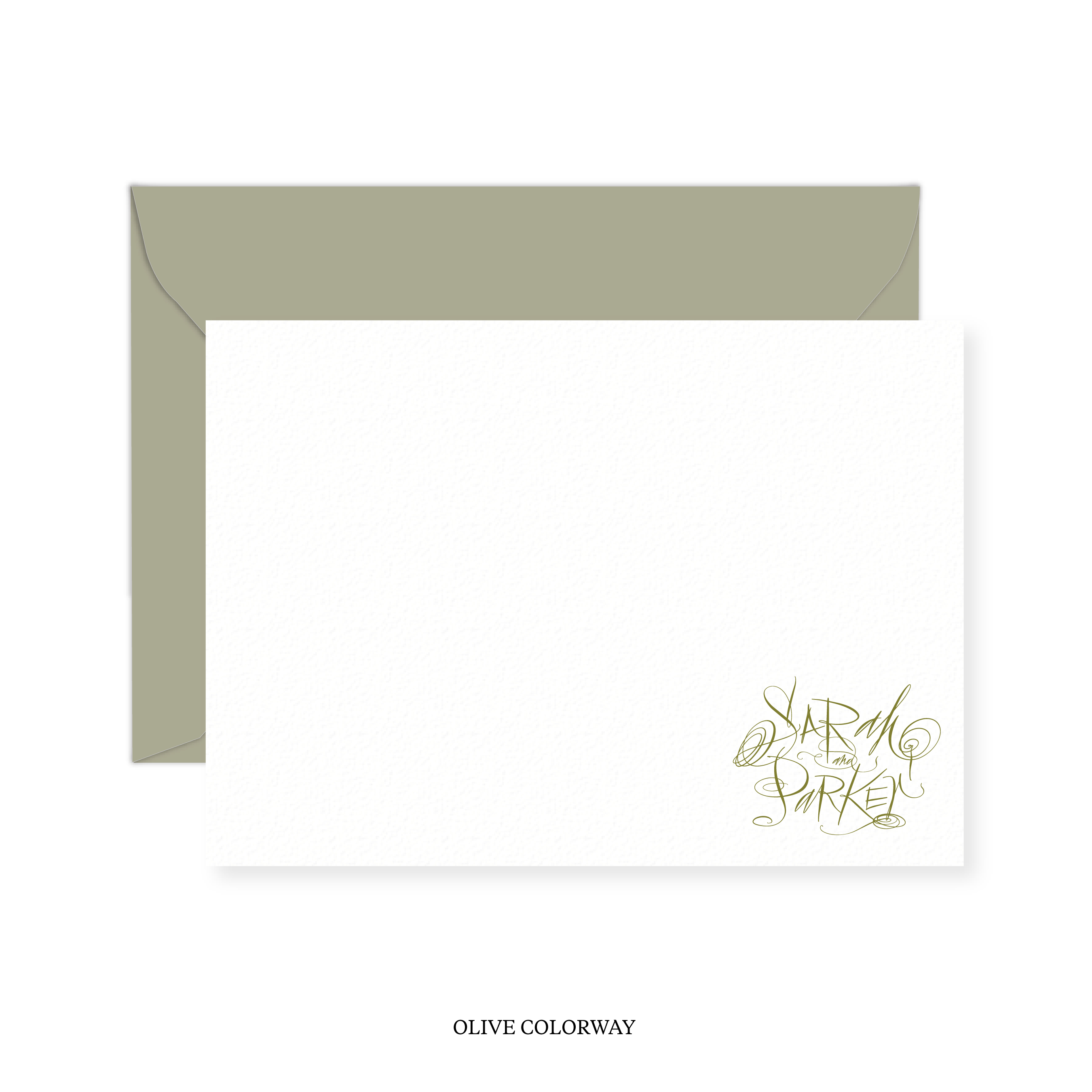 Austen Calligraphy Classic Printed Note