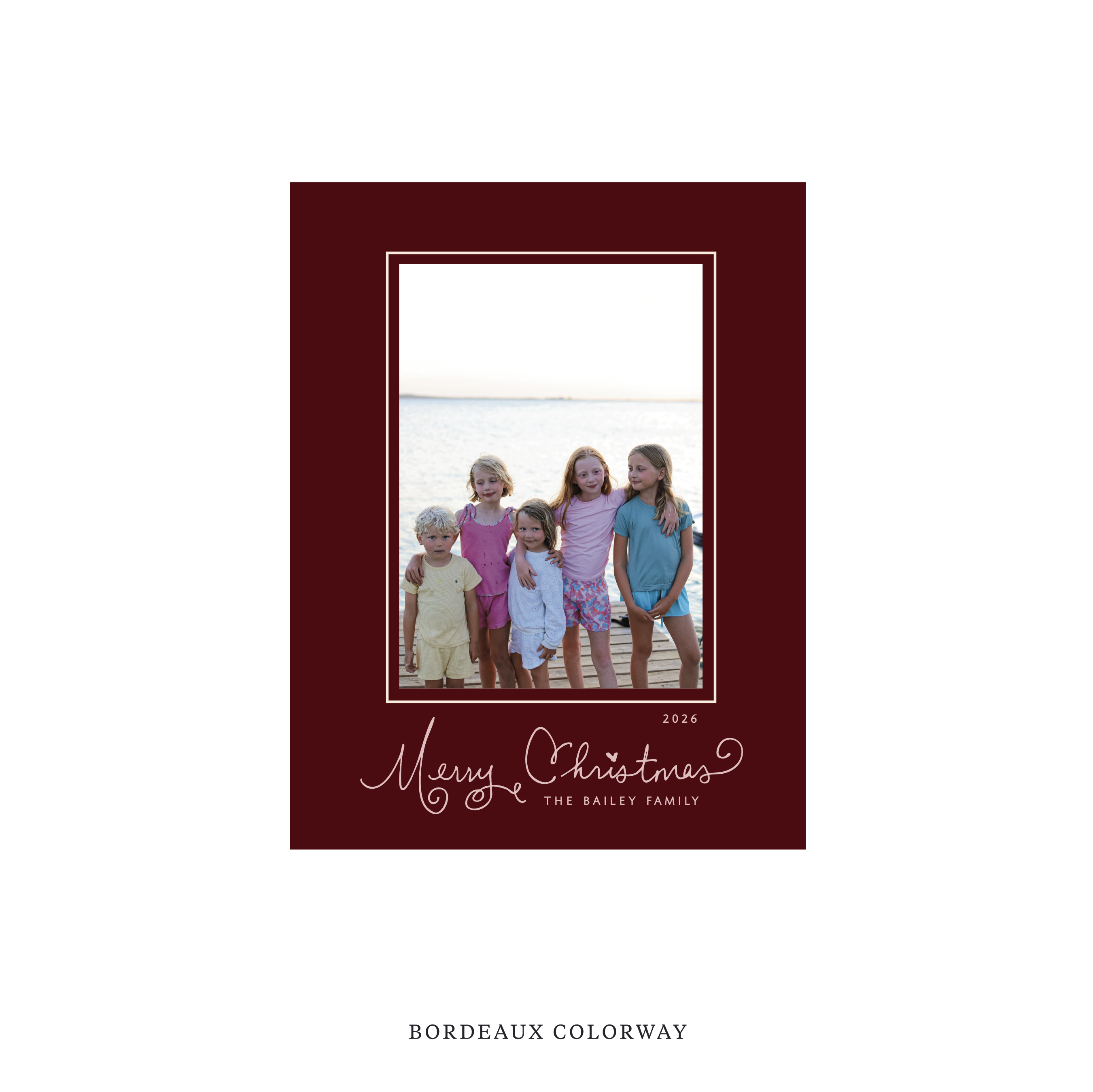 Sinclair Classic Flat Print Holiday Card, Small