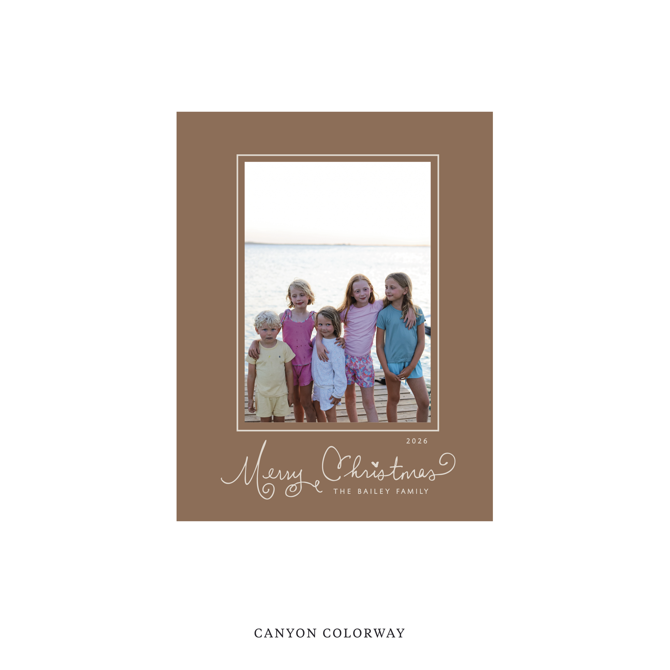 Sinclair Classic Flat Print Holiday Card, Small