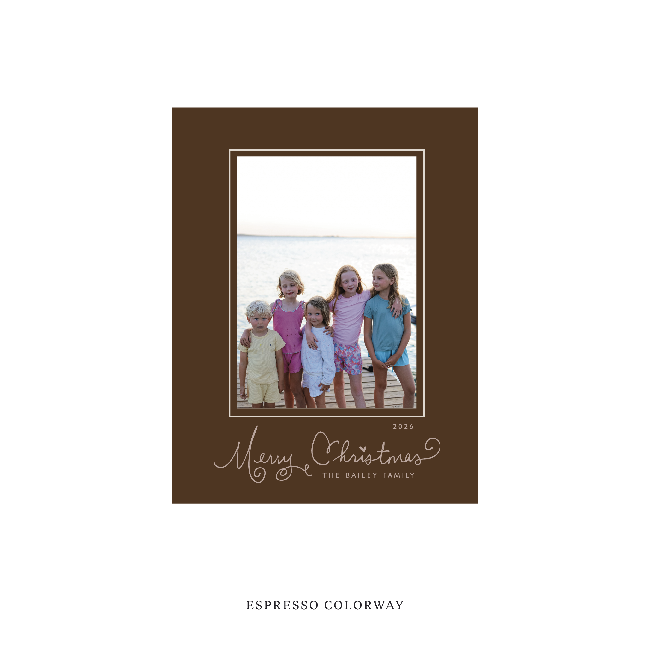 Sinclair Classic Flat Print Holiday Card, Small