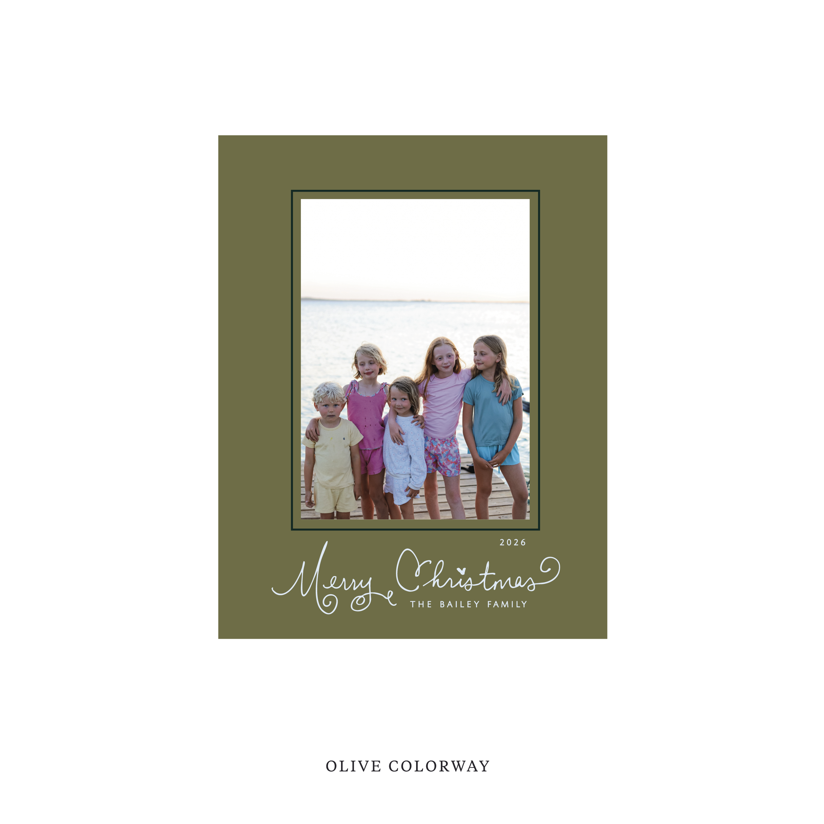 Sinclair Classic Flat Print Holiday Card, Small