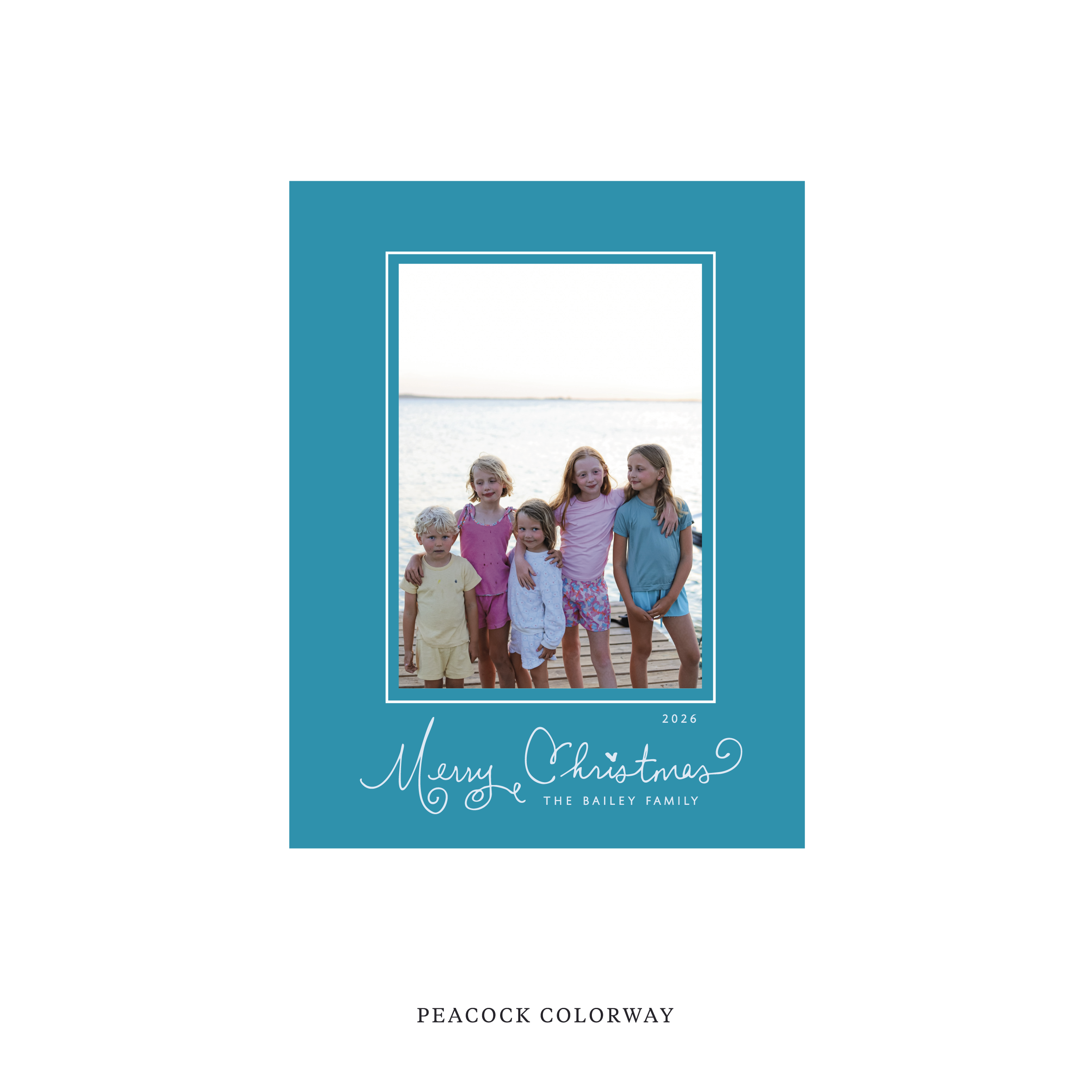 Sinclair Classic Flat Print Holiday Card, Small