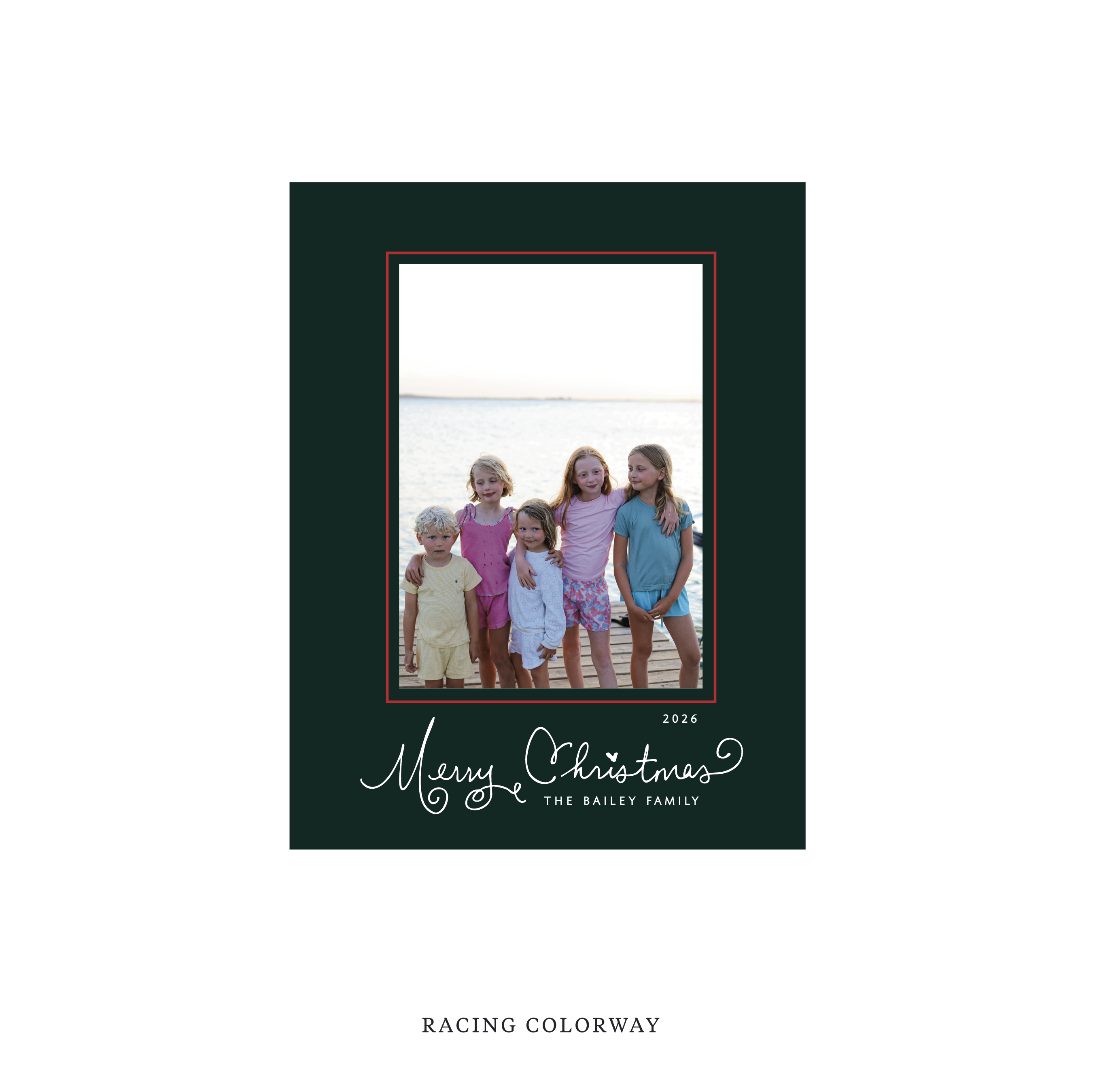 Sinclair Classic Flat Print Holiday Card, Small