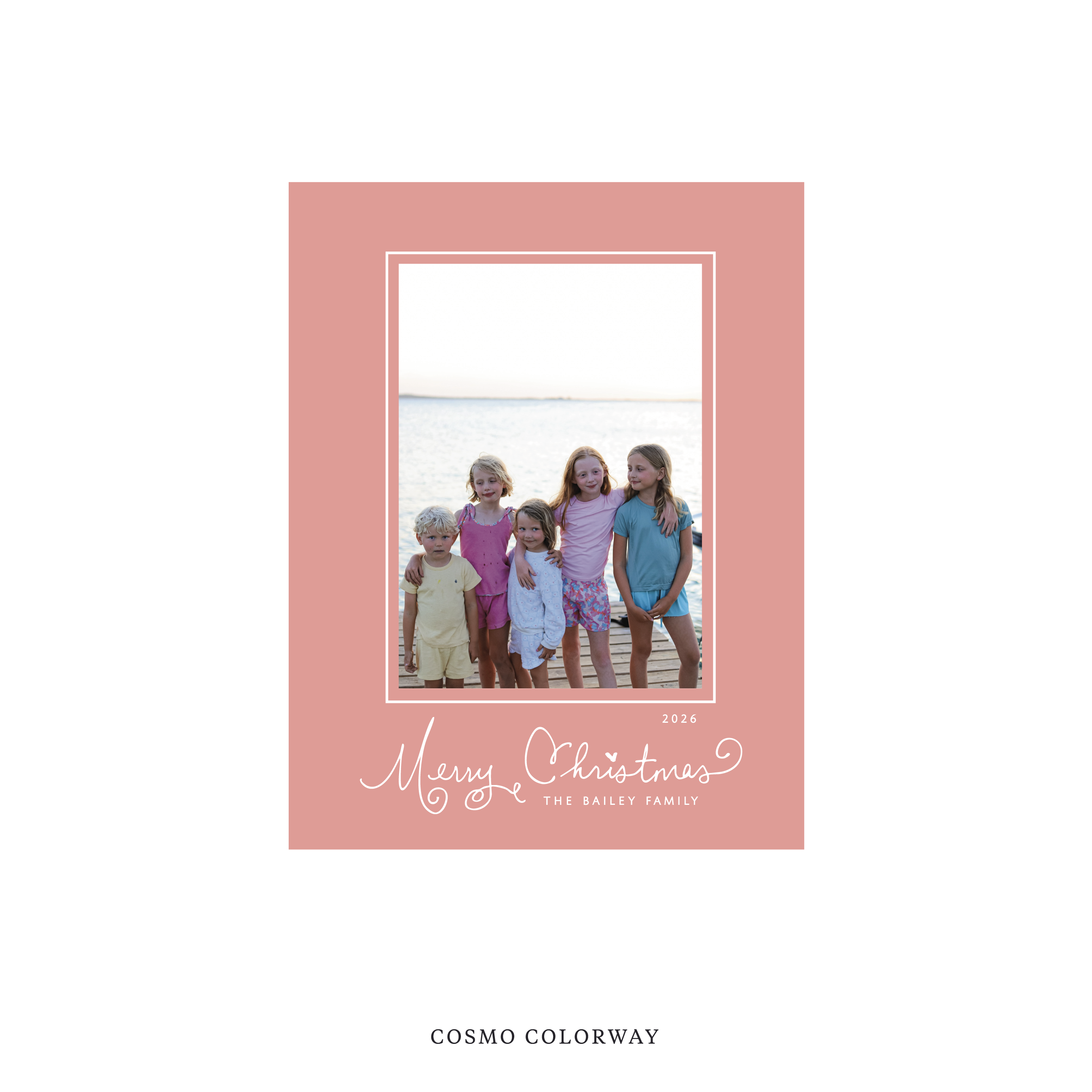 Sinclair Classic Flat Print Holiday Card, Small