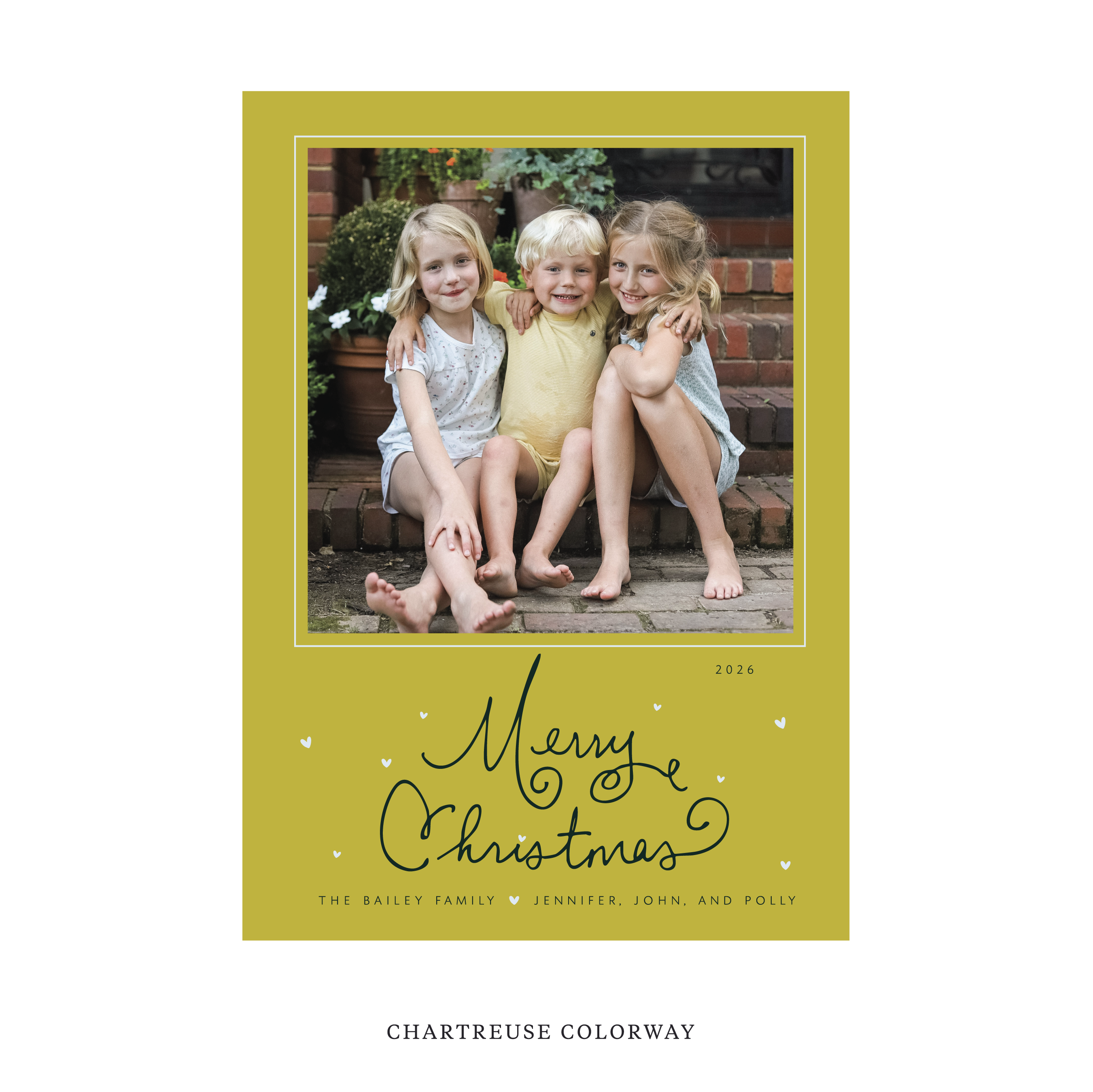 Sinclair Classic Flat Print Holiday Card, Large