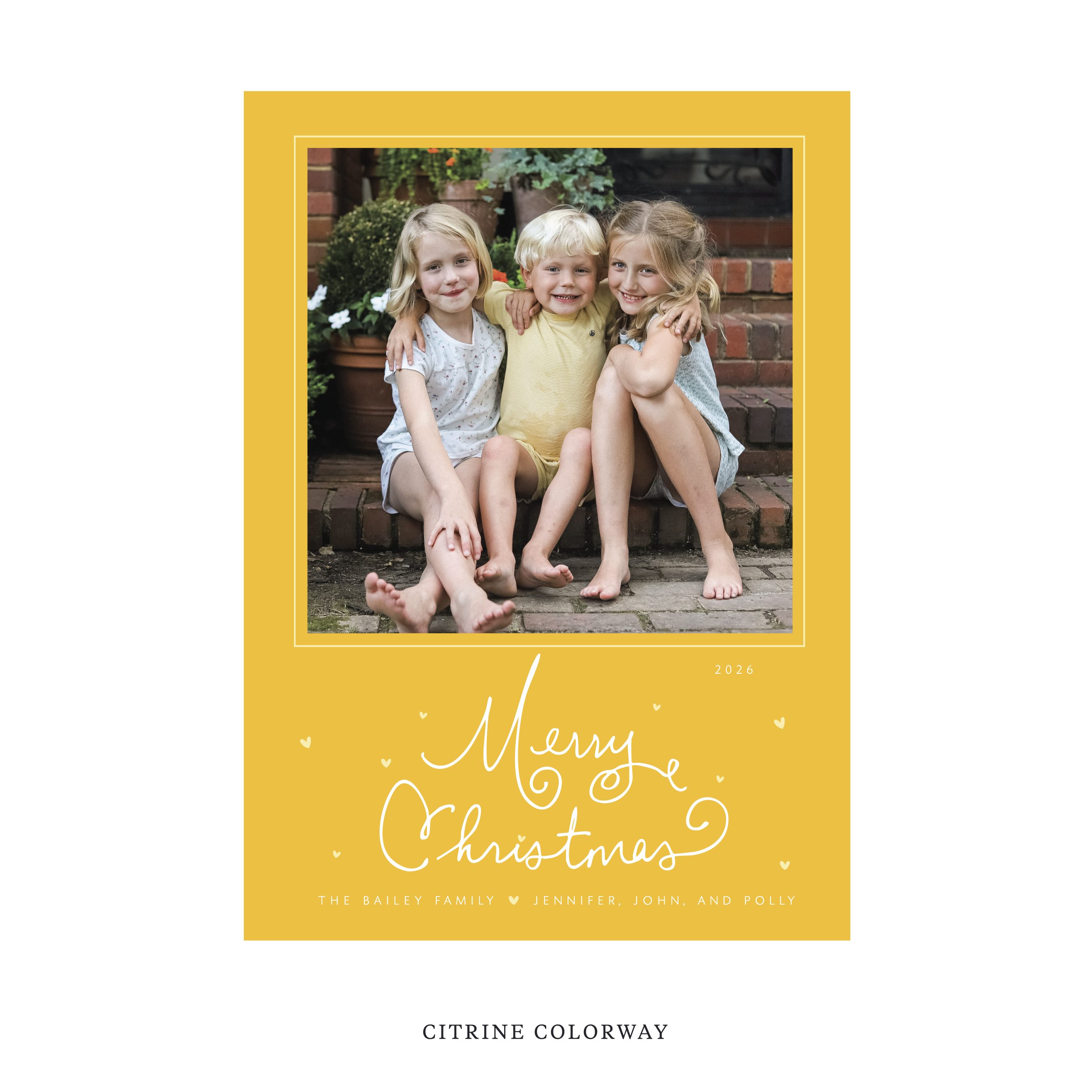 Sinclair Classic Flat Print Holiday Card, Large