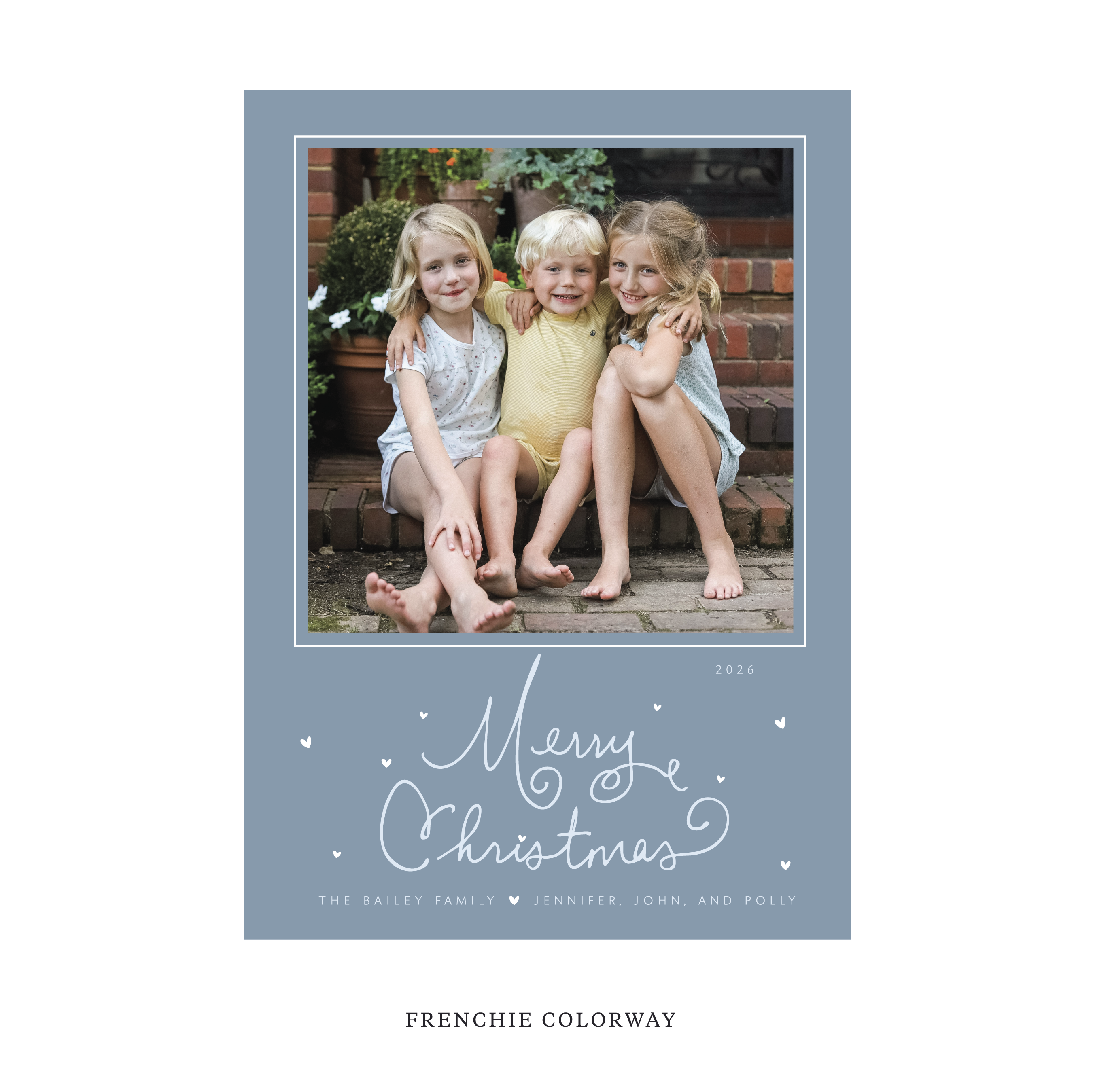 Sinclair Classic Flat Print Holiday Card, Large