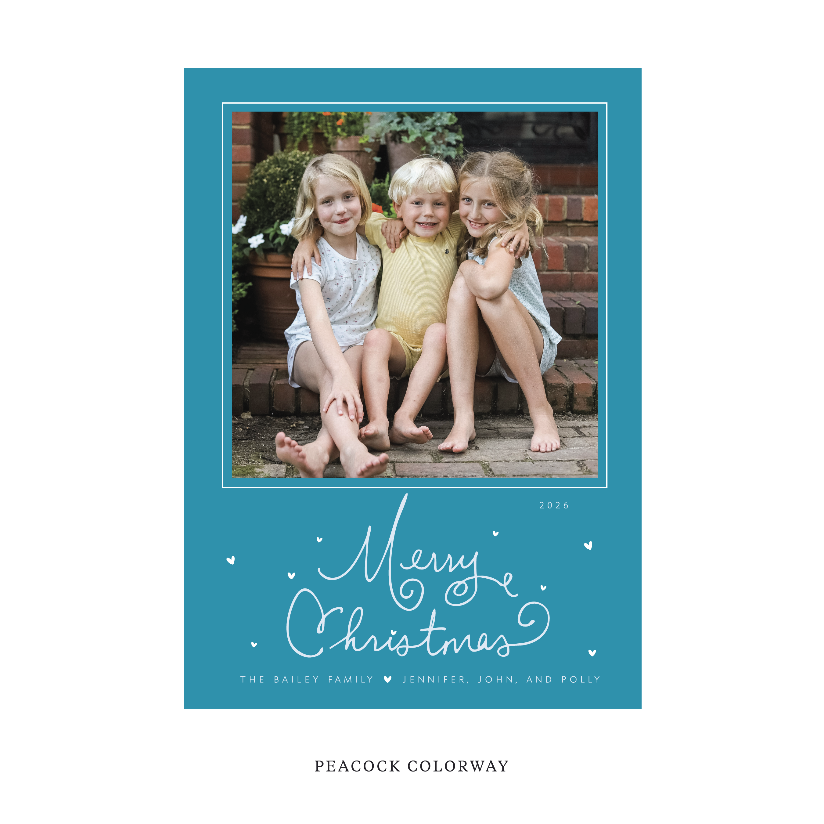 Sinclair Classic Flat Print Holiday Card, Large