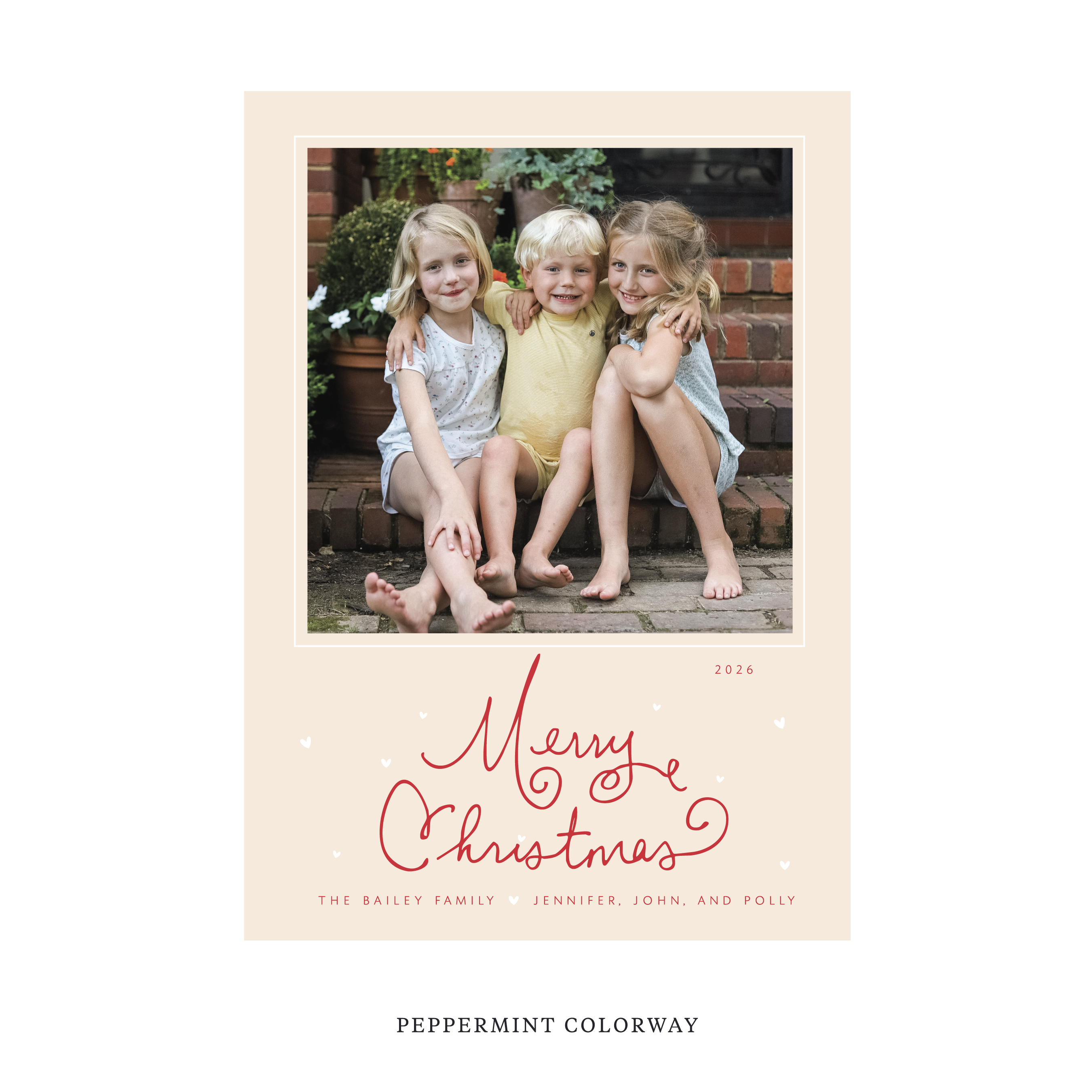 Sinclair Classic Flat Print Holiday Card, Large