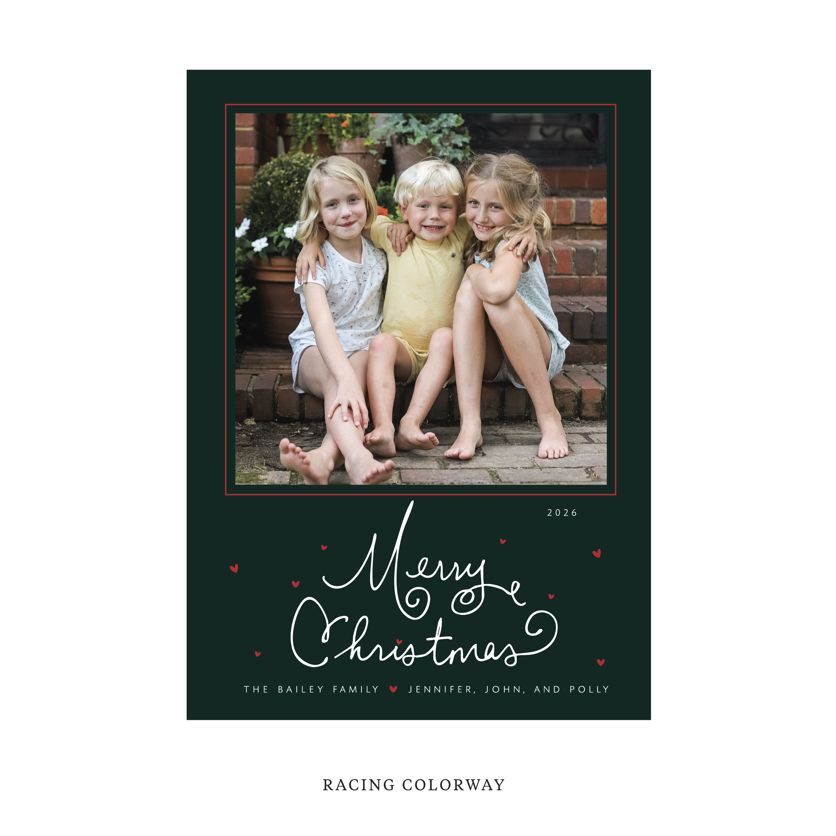 Sinclair Classic Flat Print Holiday Card, Large