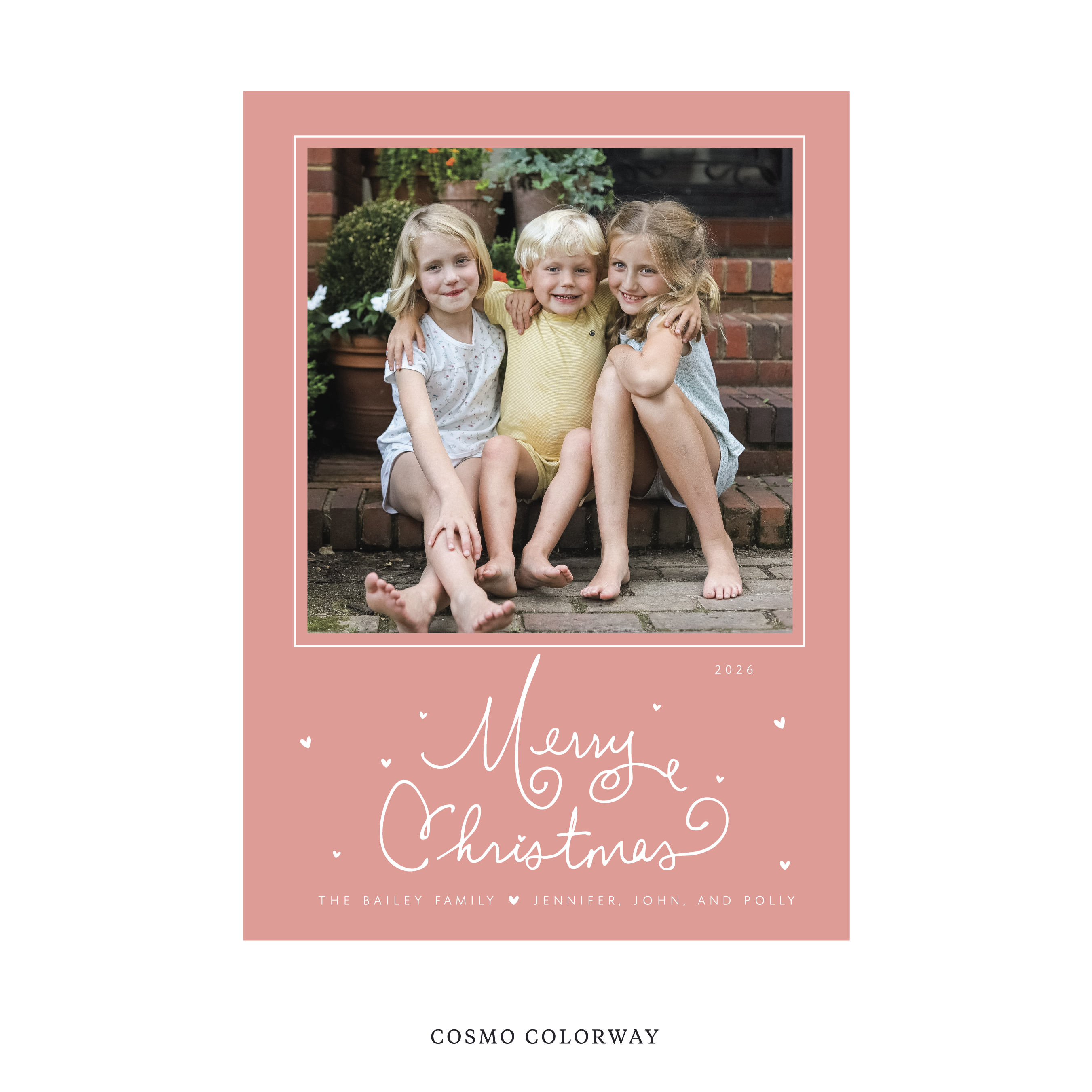 Sinclair Classic Flat Print Holiday Card, Large