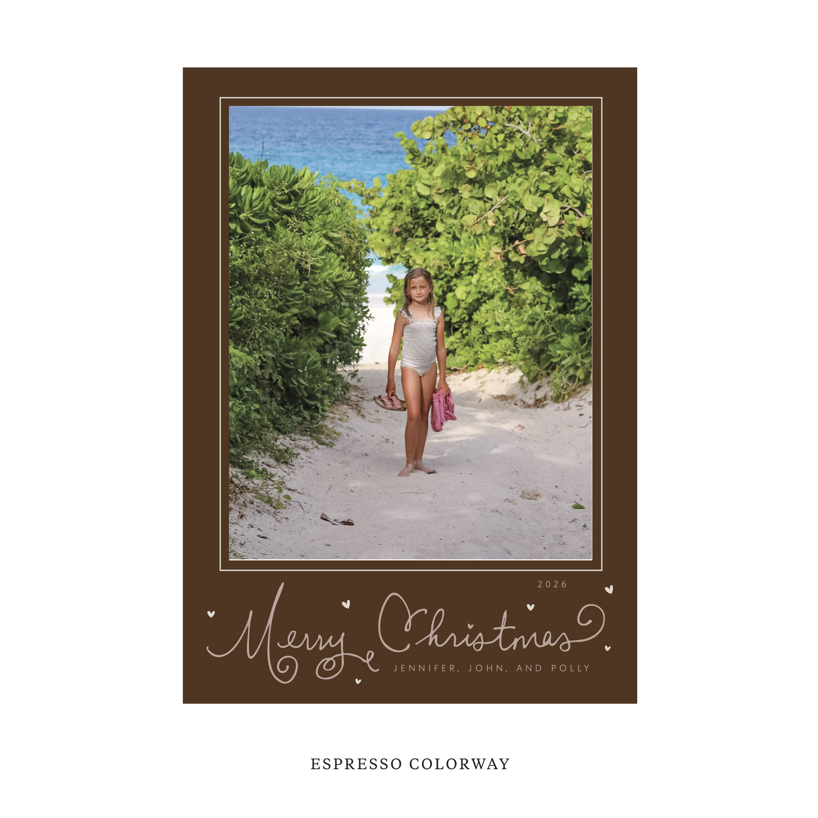 Sinclair Classic Flat Print Holiday Card, Large II