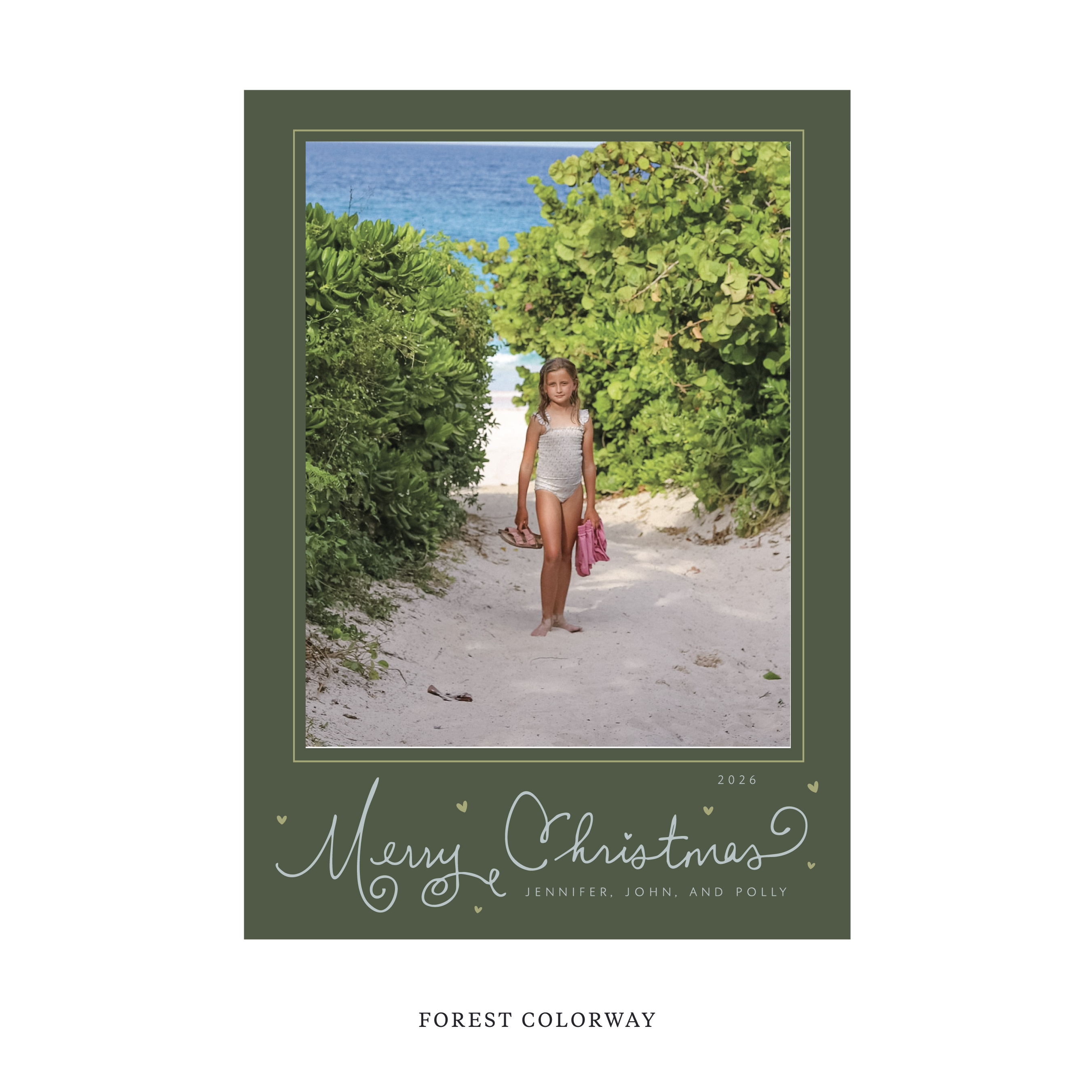 Sinclair Classic Flat Print Holiday Card, Large II