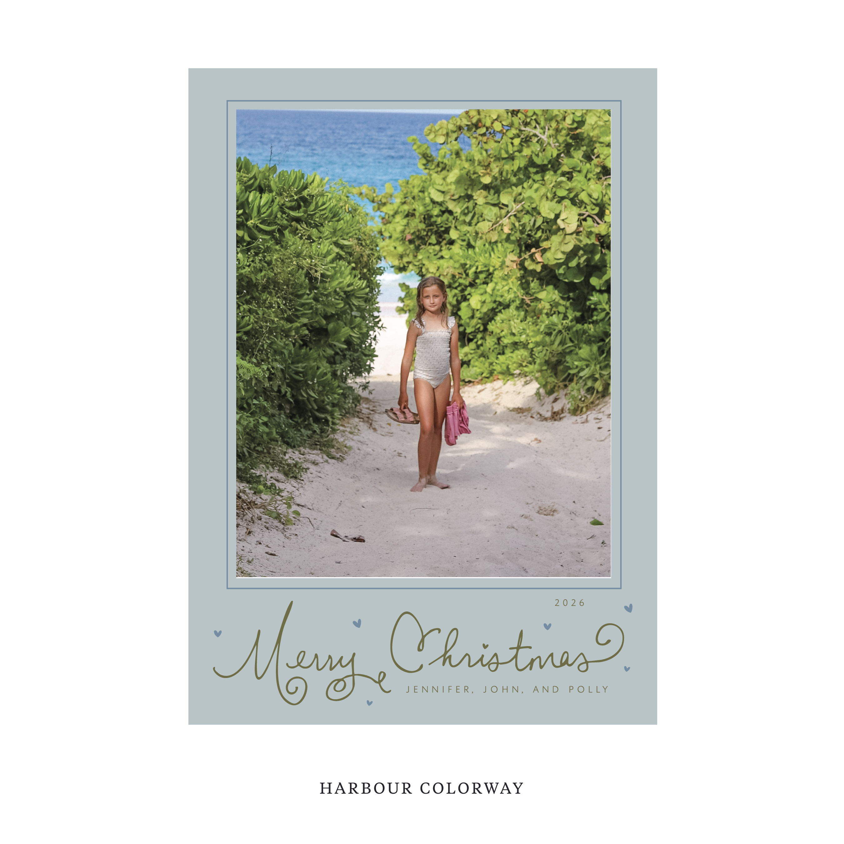 Sinclair Classic Flat Print Holiday Card, Large II