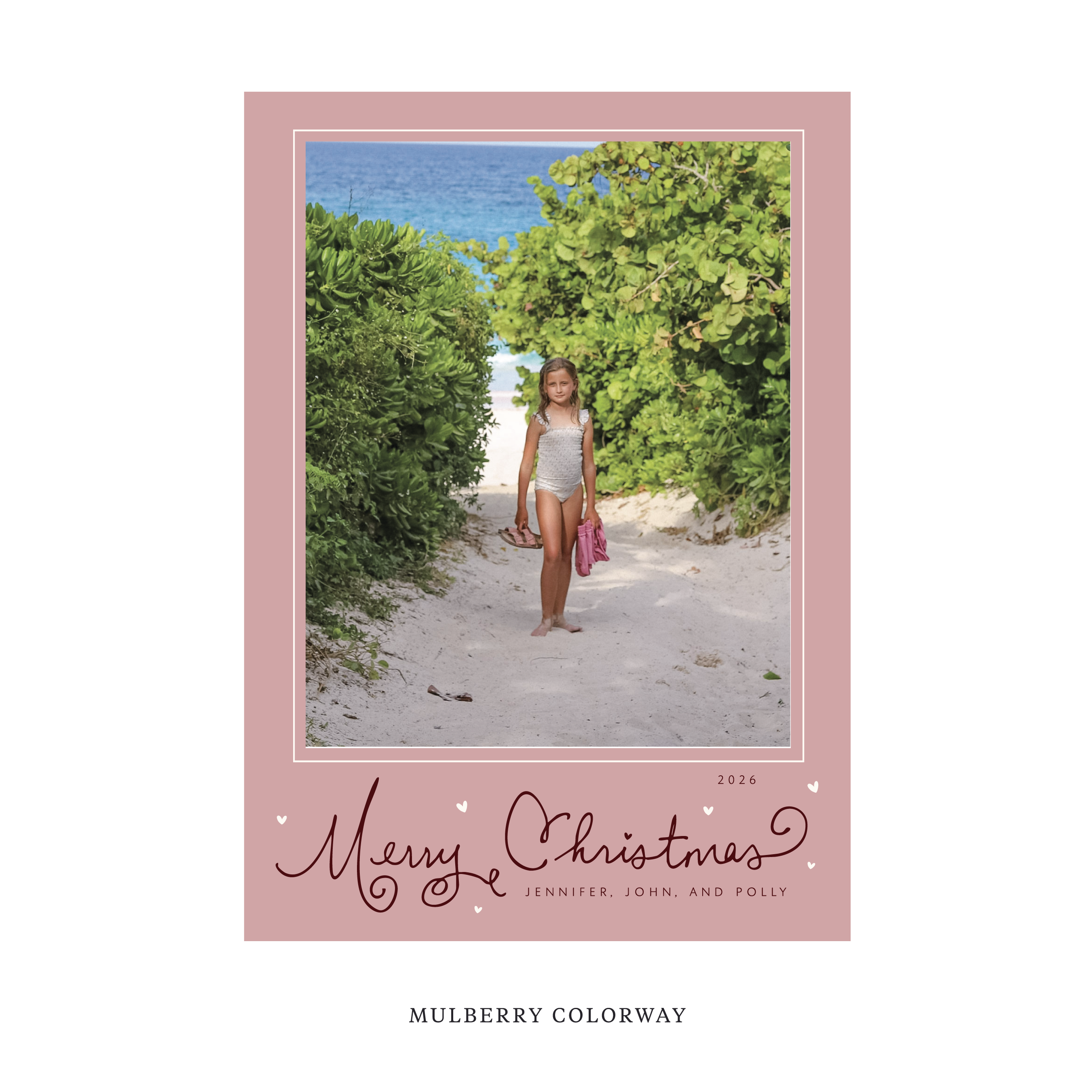 Sinclair Classic Flat Print Holiday Card, Large II