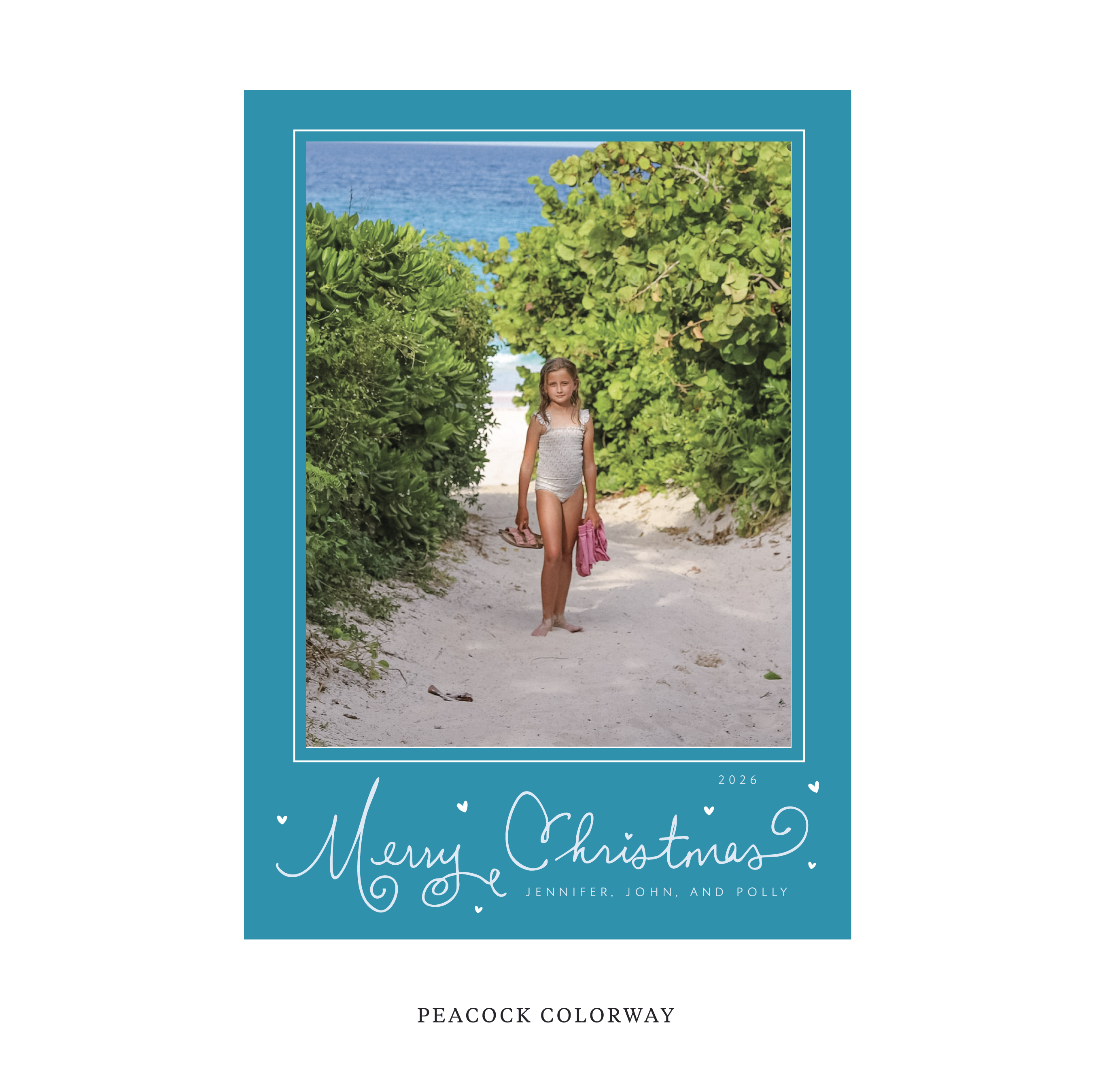 Sinclair Classic Flat Print Holiday Card, Large II